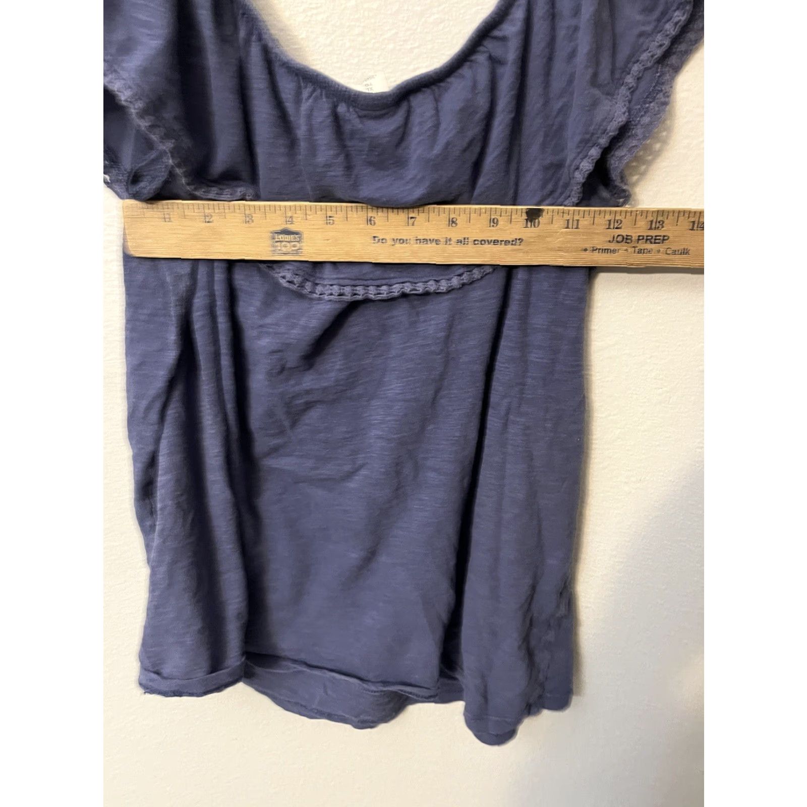 Old Navy Old Navy Blouse Women's XL Blue Off Shoulder Shirt Size XL / US 12-14 / IT 48-50 - 5 Thumbnail