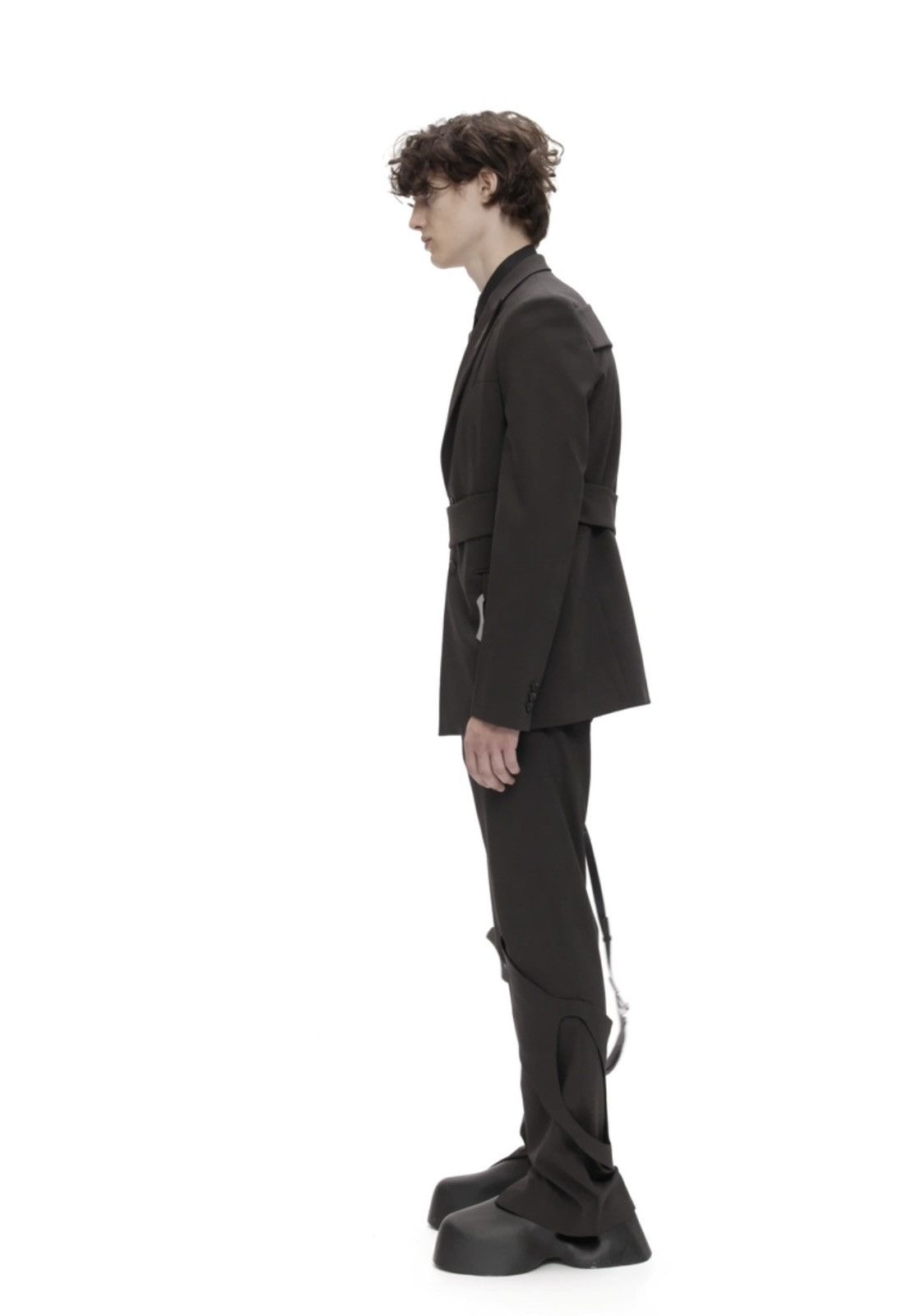 Heliot Emil Heliot Emil Integrated Tailored Trouser (Brown) Size 34R - 5 Thumbnail