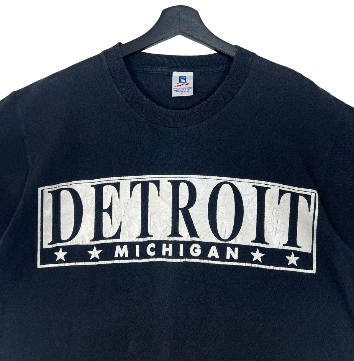 Rap Tees × Vintage Vintage Detroit Michigan tee Size US L / EU 52-54 / 3 - 3 Thumbnail