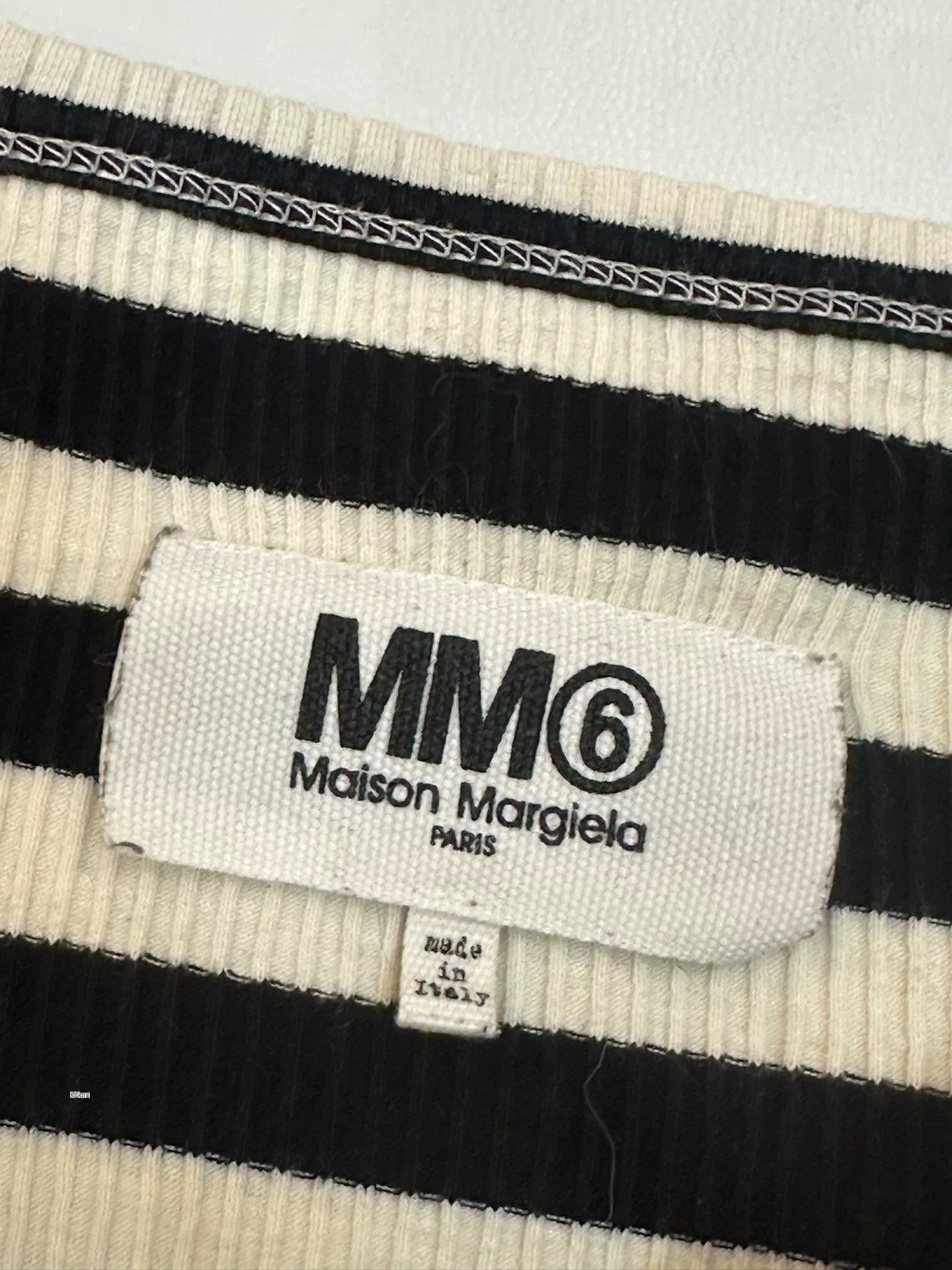 Maison Margiela Maison Margiela Striped Leather Panel Longsleeve Size US L / EU 52-54 / 3 - 2 Thumbnail
