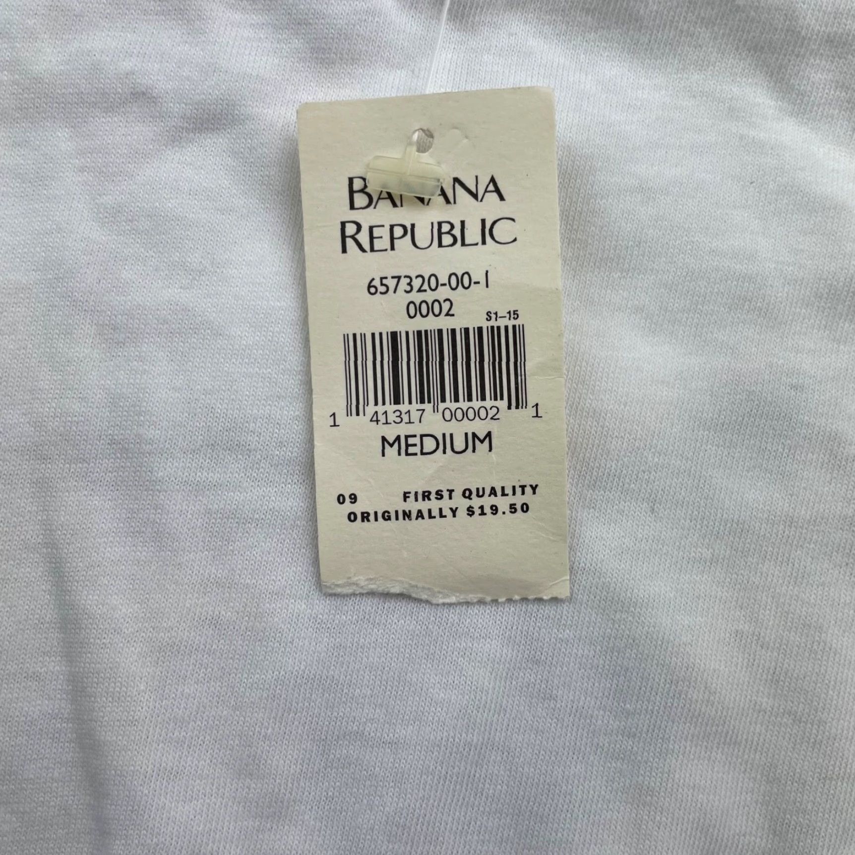 Banana Republic VINTAGE Banana Republic Shirt White M Men Safari Pocket T-Shirt US 100% Cotton Crew Neck Short Sleeve Double-Sided Printed Graphic Size US M / EU 48-50 / 2 - 5 Thumbnail