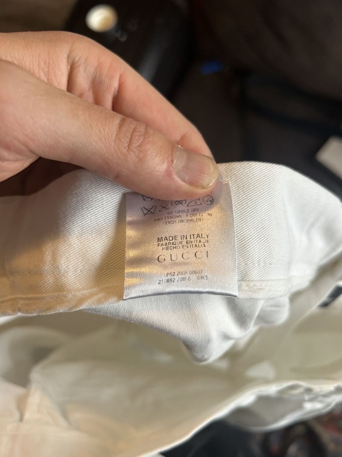 Gucci Gucci White Cotton-Blend Trousers – Size 54 Size US 38 / EU 54 - 22 Thumbnail