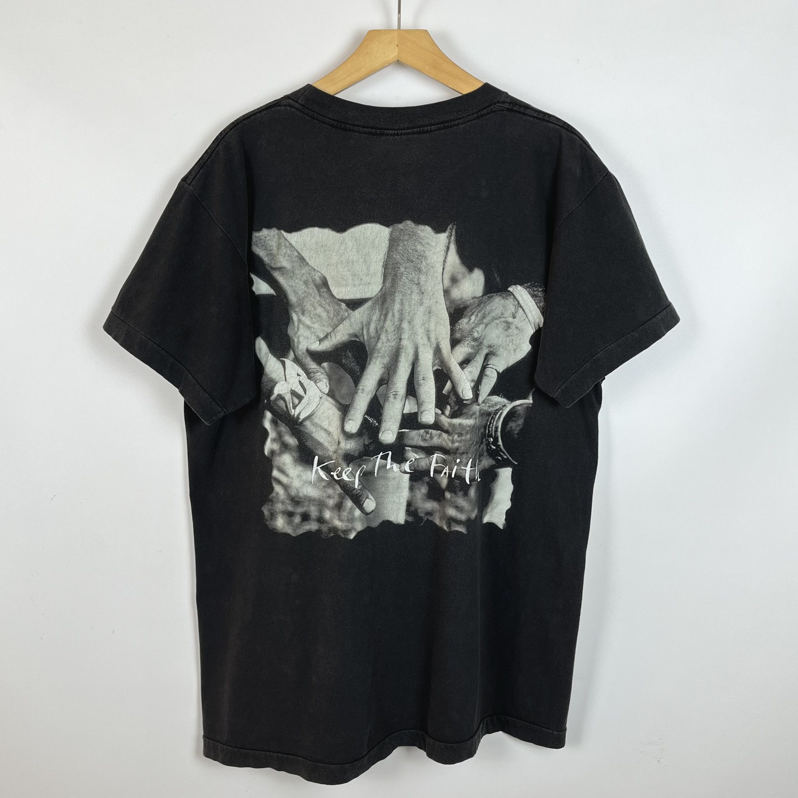 Band Tees Vintage Bon Jovi Keep The Faith Band T Shirt 1992 Size US XL / EU 56 / 4 - 17 Thumbnail