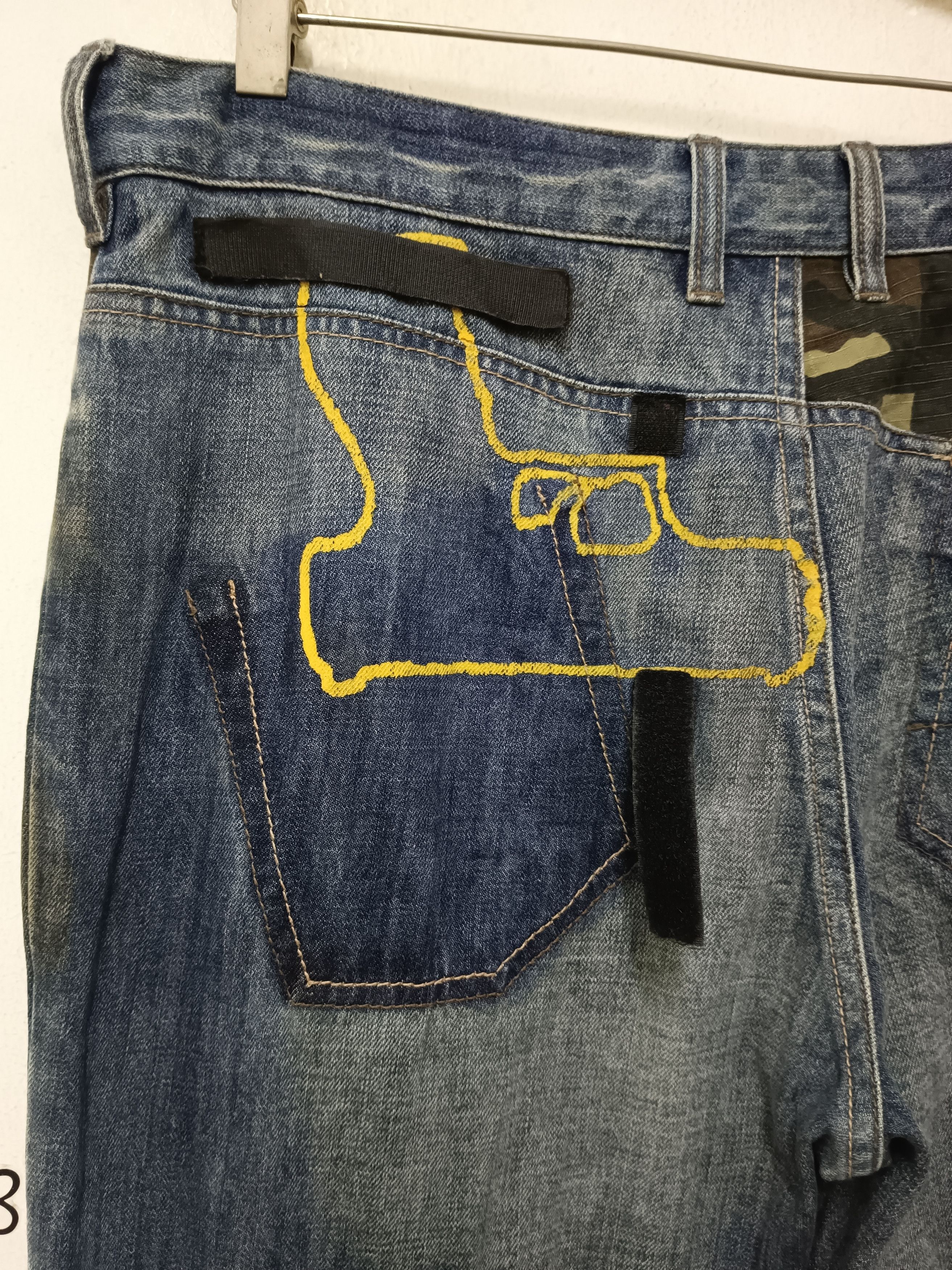 Fiberops × Japanese Brand Vintage Fiberops Tactical Flared Jeans Size US 34 / EU 50 - 3 Thumbnail