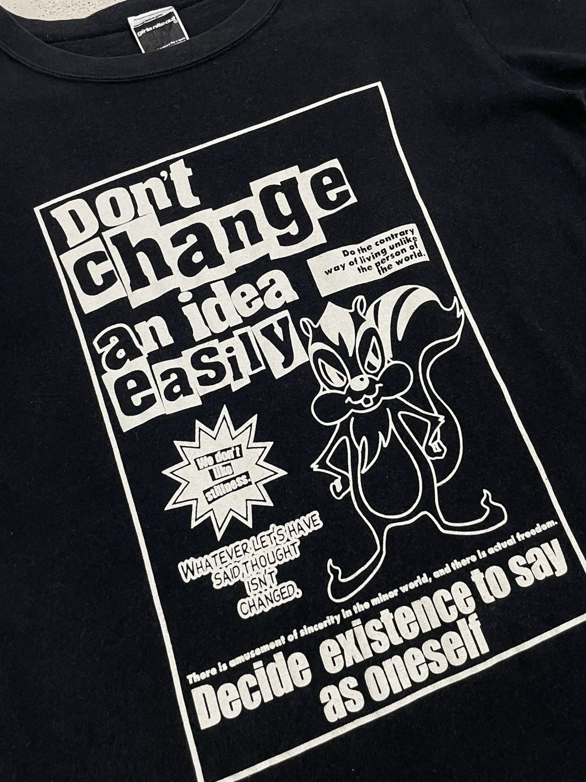 Hysteric Glamour Girls Nite Out Dont Change Idea Easily Wording Poem Size US XXS / EU 40 - 5 Thumbnail