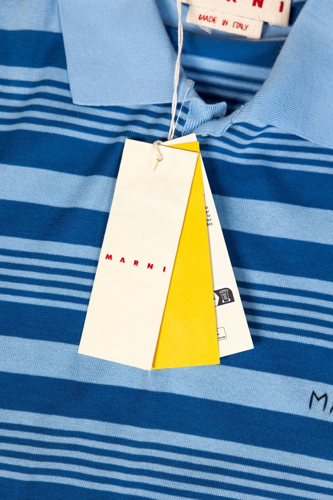 Marni Marni Striped Polo Shirt Size US M / EU 48-50 / 2 - 4 Thumbnail