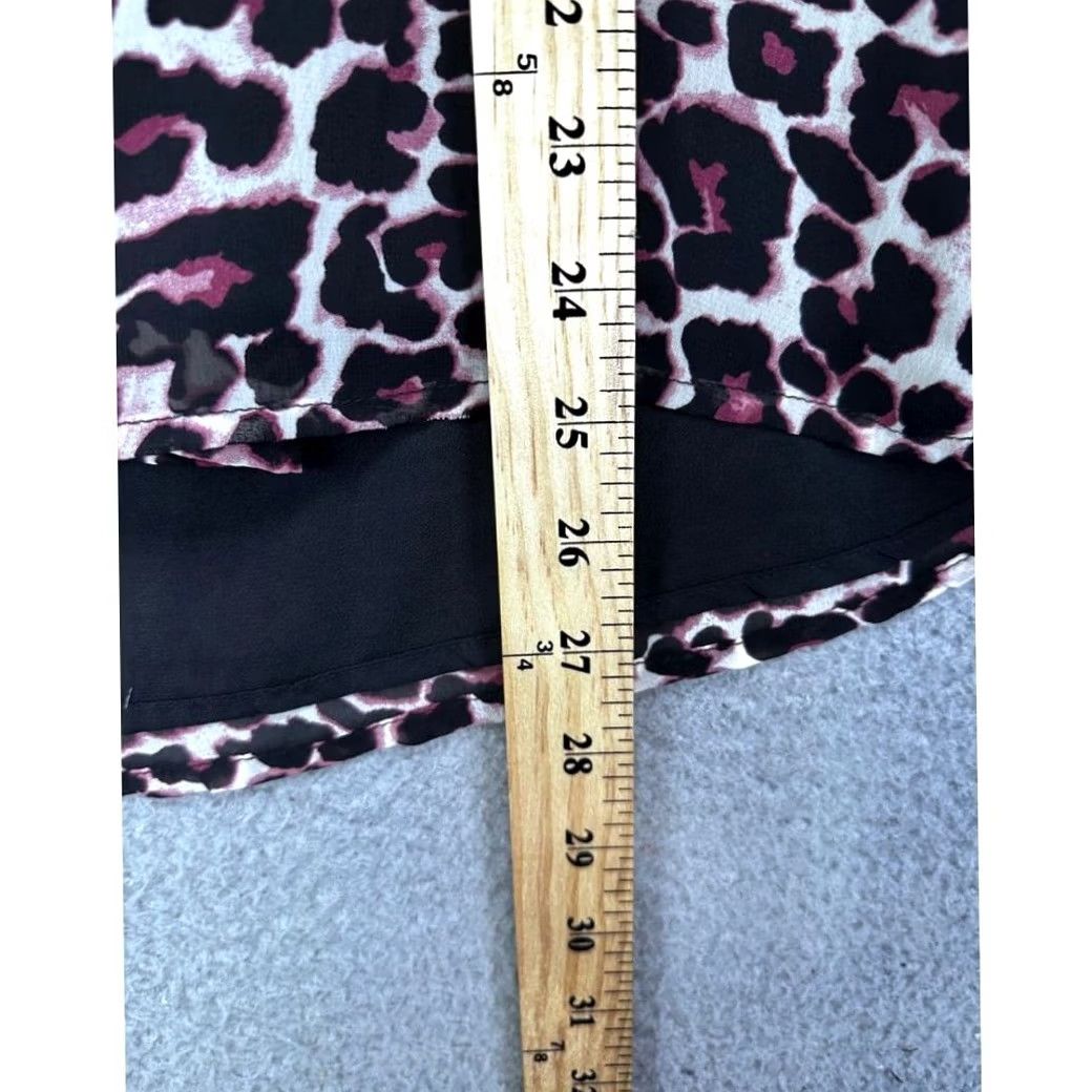 Vintage VINTAGE Pleione Shirt Womens Small Black Leopard Print Sleeveless Blouse Tops Ladies Size S / US 4 / IT 40 - 7 Thumbnail