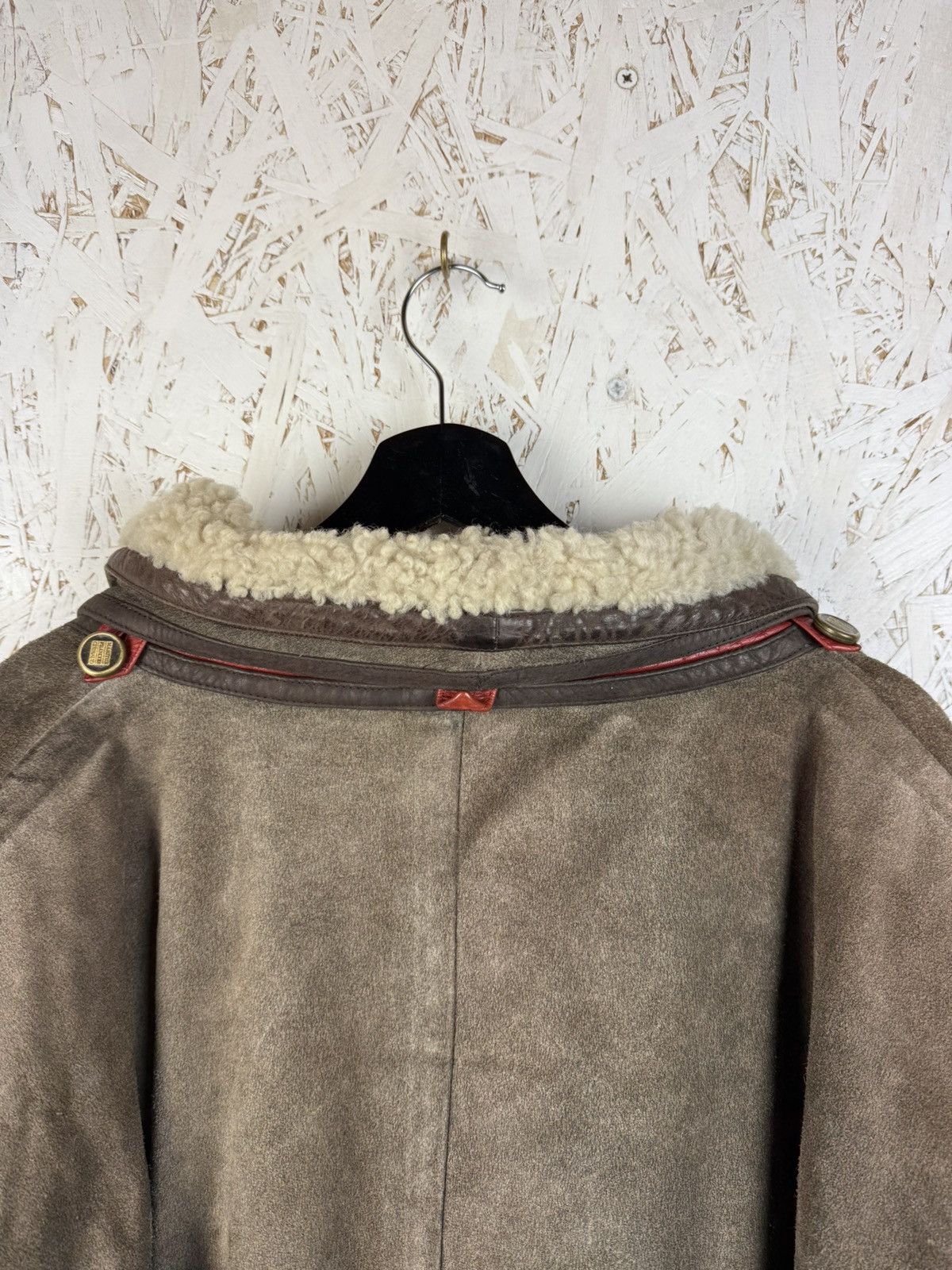 Marithe + Francois Girbaud 80s Marithe Francois Girbaud Leather Sherpa Collar Jacket Size US XL / EU 56 / 4 - 7 Thumbnail