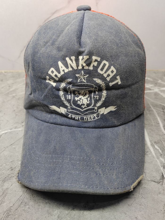 Japanese Brand Vintage Frankort Distressed Style Trucker Hat Cap Size ONE SIZE - 2 Thumbnail