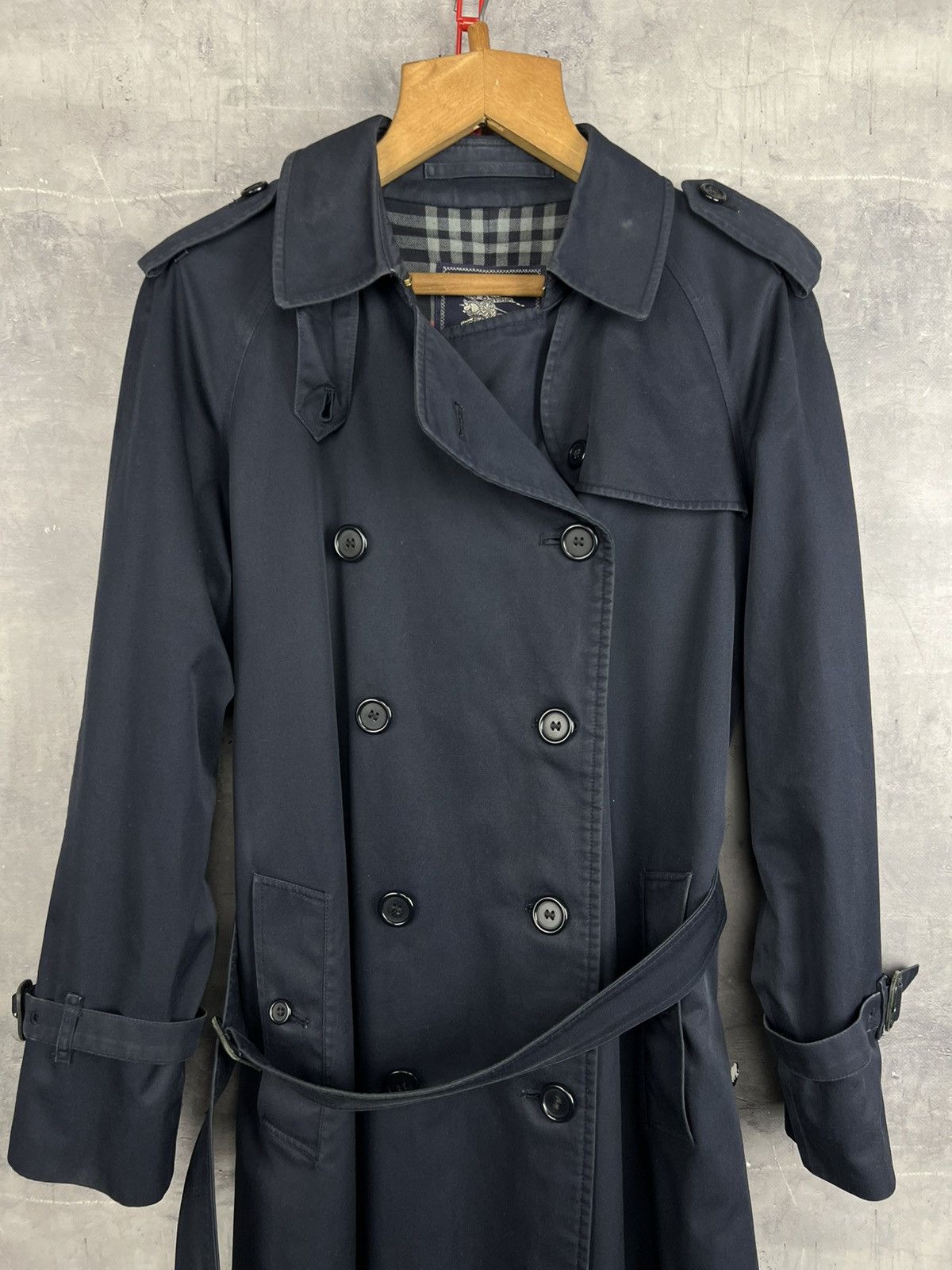 Burberry Vintage Burberrys Nova Check Double Breasted Trench Coat 10 Size M / US 6-8 / IT 42-44 - 19 Thumbnail