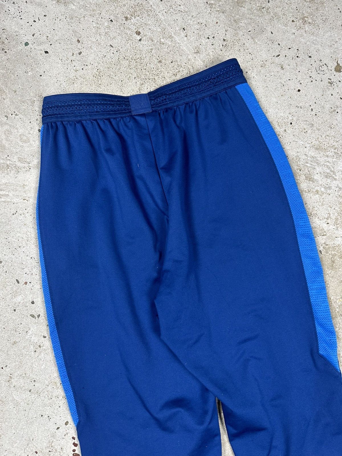 Nike × Vintage Vintage Nike Blue Track Pants Swoosh Drill y2k Size US 29 - 7 Thumbnail