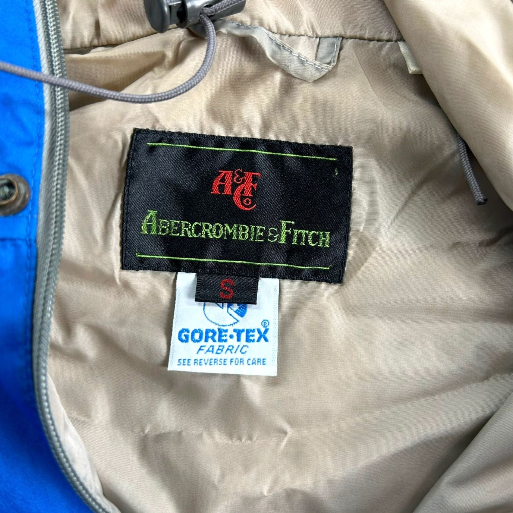 Abercrombie & Fitch VINTAGE Abercrombie & Fitch Jacket Men’s Anorak Gore-Tex Blue Small Hooded 1/4 Zip Rain Wind Resistant Size US S / EU 44-46 / 1 - 2 Thumbnail