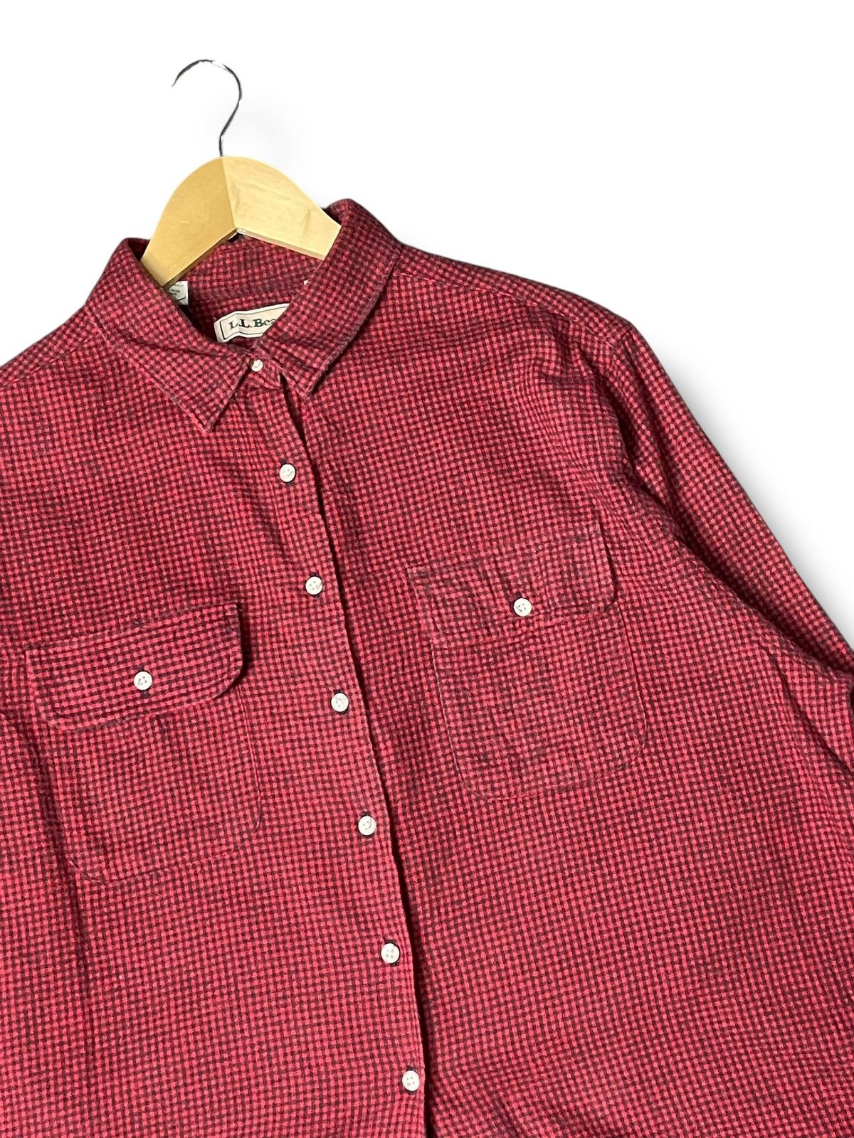 Japanese Brand × L.L. Bean × Vintage L.L Bean Brand Checked Button Up Shirt (69) Size L / US 10 / IT 46 - 3 Thumbnail