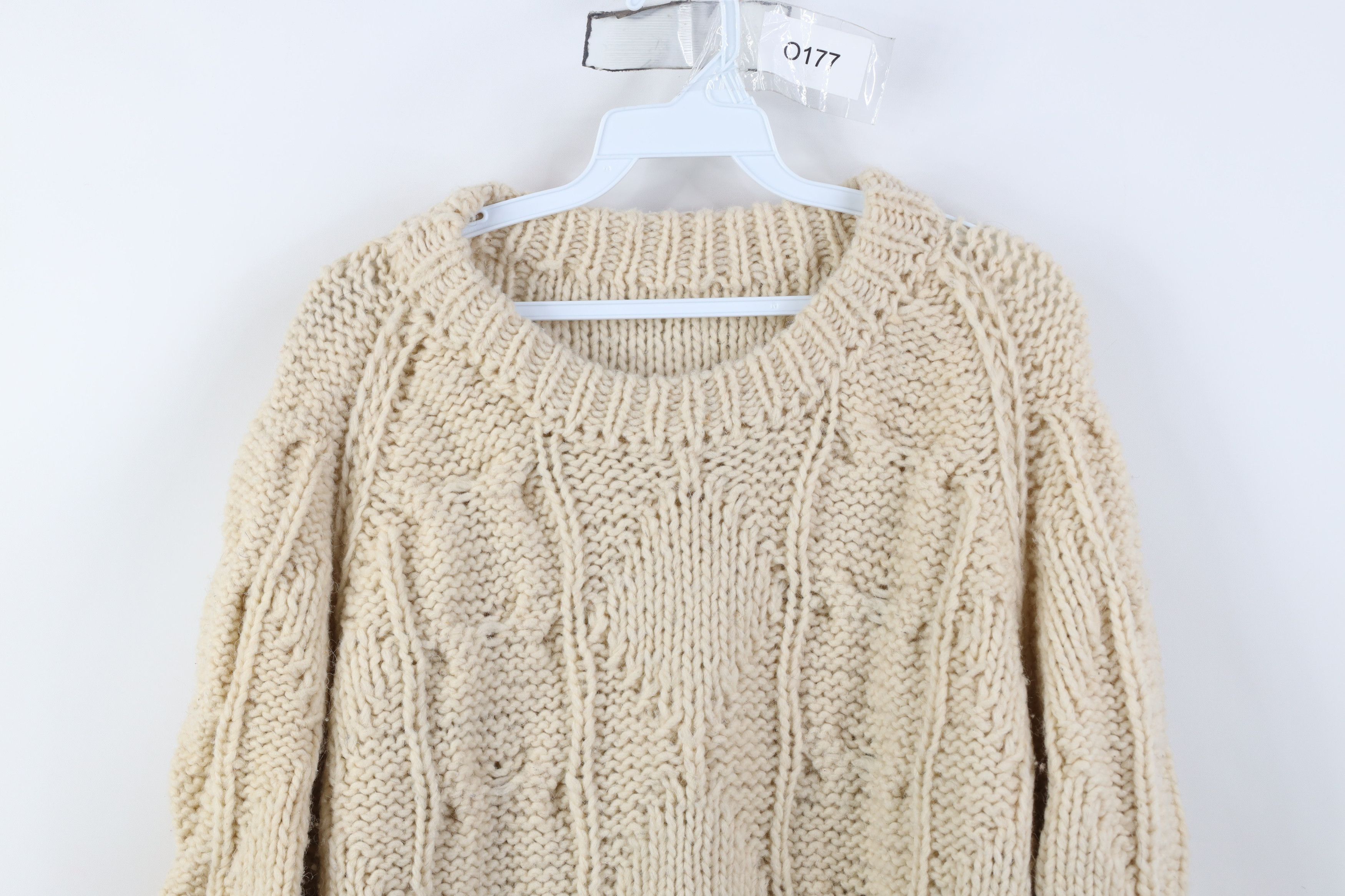 Vintage Vintage 50s 60s Streetwear Wool Chunky Fisherman Sweater Size US XL / EU 56 / 4 - 2 Thumbnail