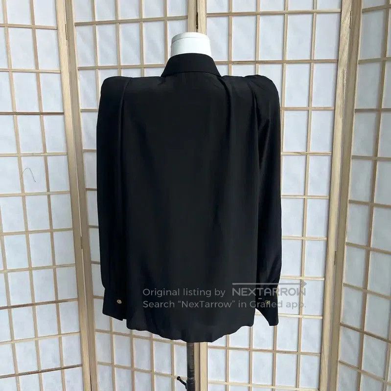 Versace Versace Black Silk Women's Shirt . Size M / US 6-8 / IT 42-44 - 2 Thumbnail