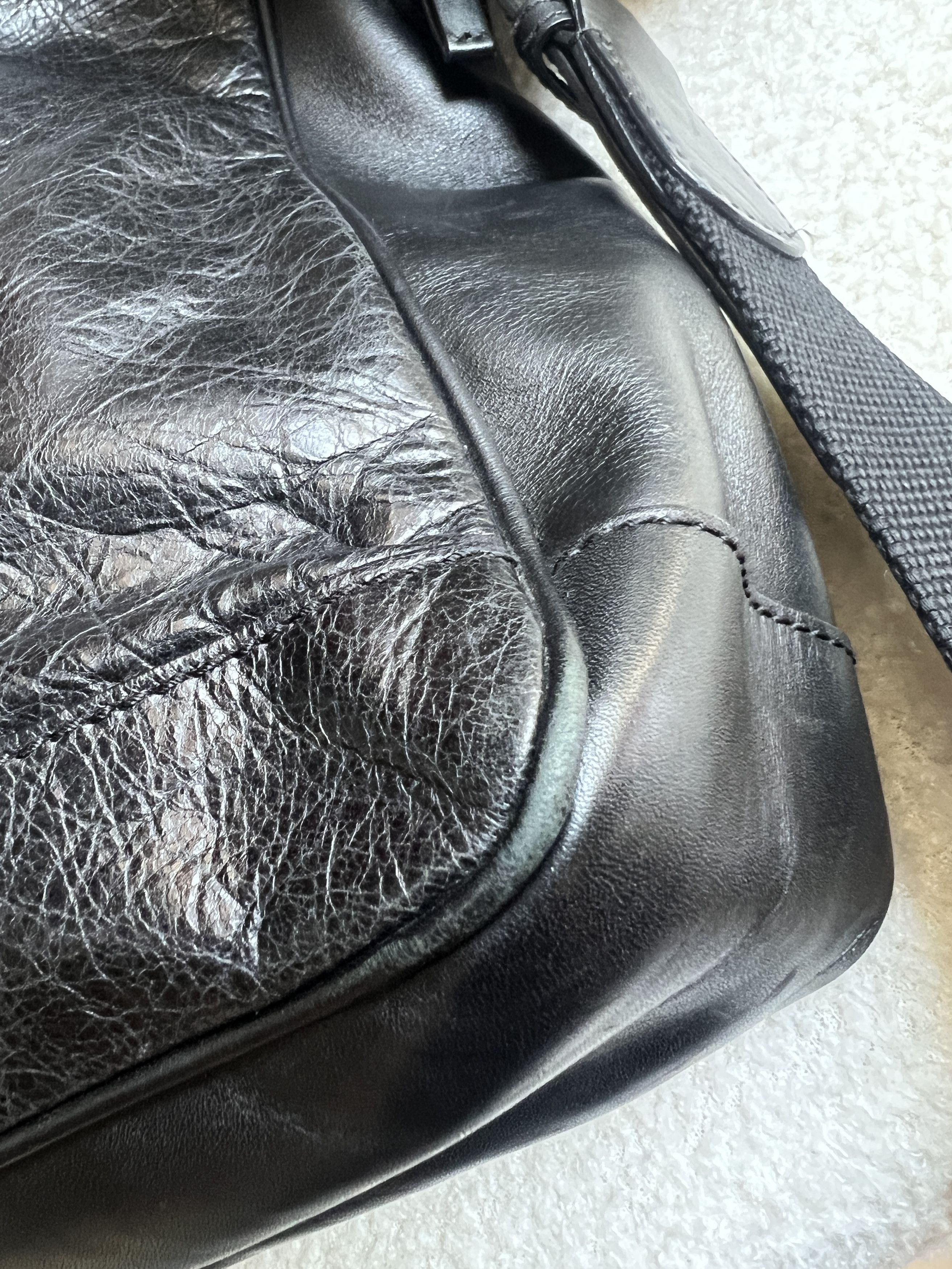 Balenciaga Balenciaga Lambskin Motocross Classic Reporter Crossbody Size ONE SIZE - 21 Thumbnail