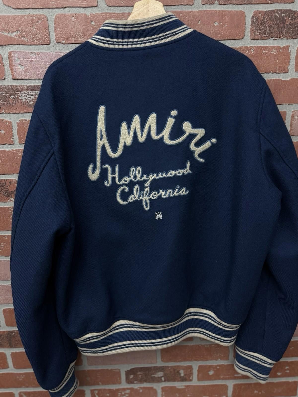 Amiri Amiri Varsity Jacket Blue White Hollywood XL $1500 Retail Size US XL / EU 56 / 4 - 6 Thumbnail