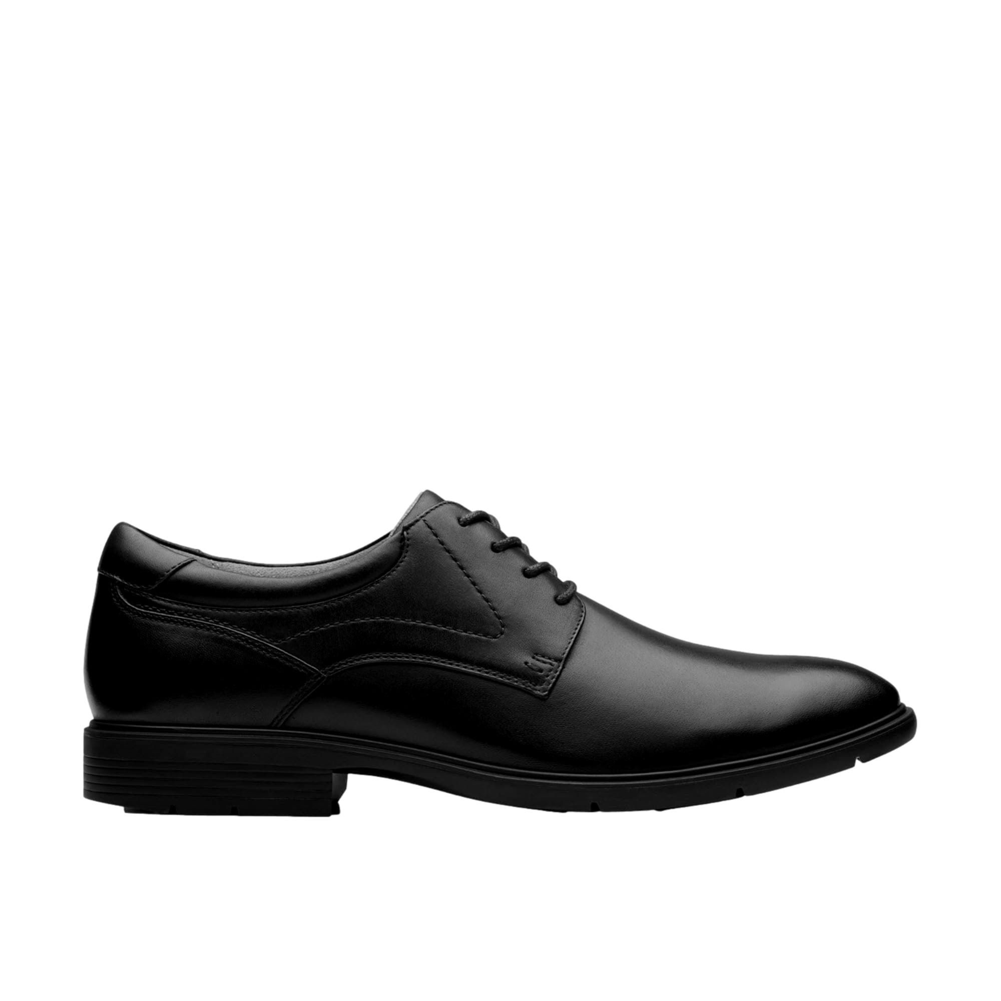 Clarks Eldredge Plain Black Leather 26180261 Size US 11 / EU 44 - 1 Thumbnail