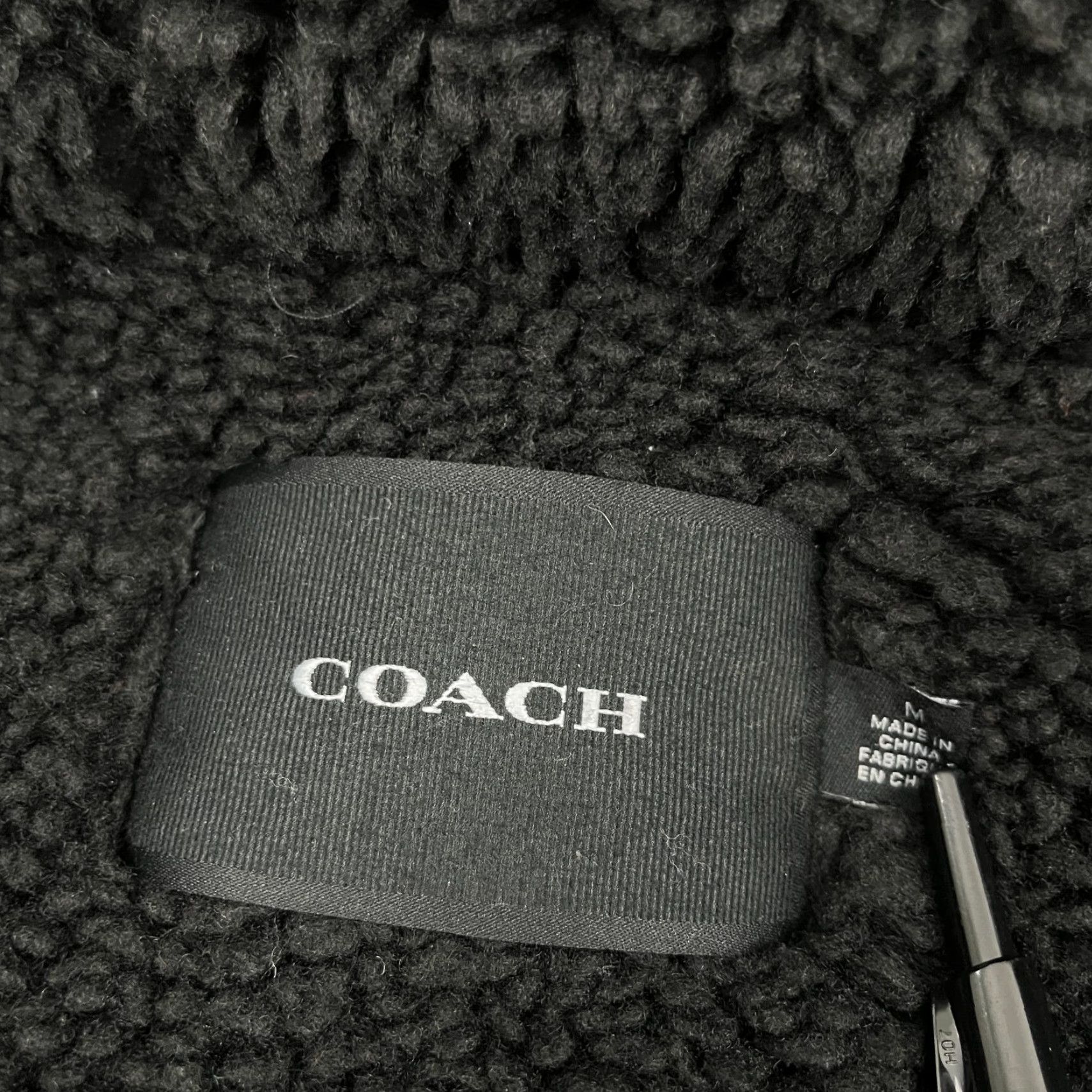 Coach Coach Jacket Parka Mens M Black Hooded Short Parka Puffer Shearling Lined Coat Casual, Travel, Workwear Logo Zipper Embroidered Wool? No. Size US 31 - 3 Thumbnail