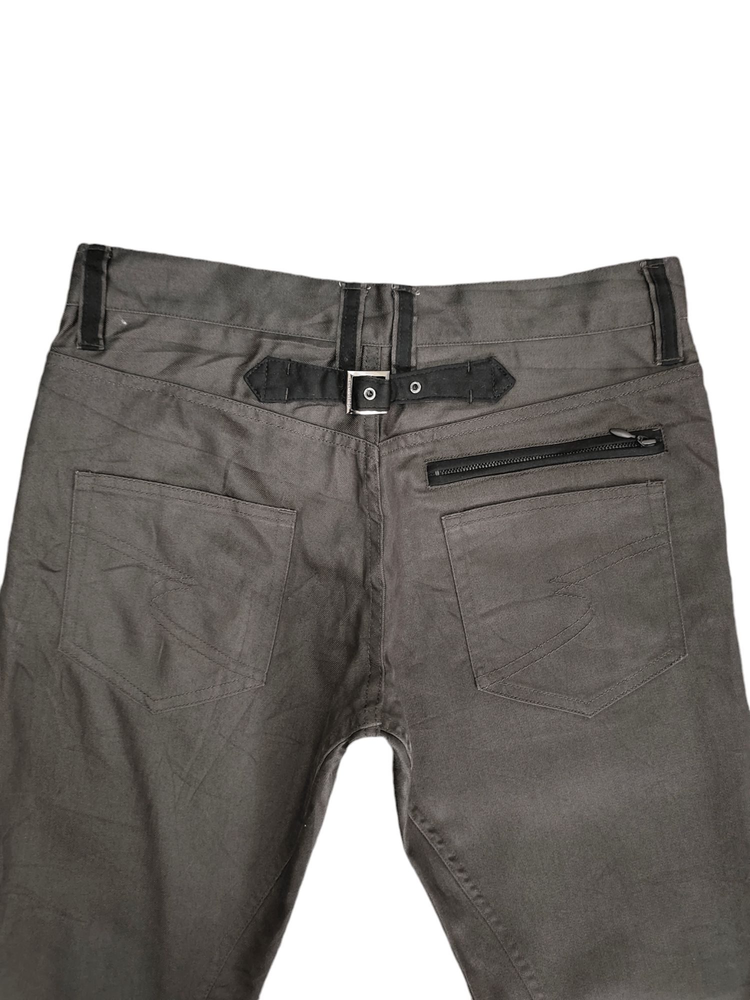 semanticdesign Flare Pants Semantic Design Buckle Back Trouser Bootcut Y2k Size US 31 - 15 Thumbnail