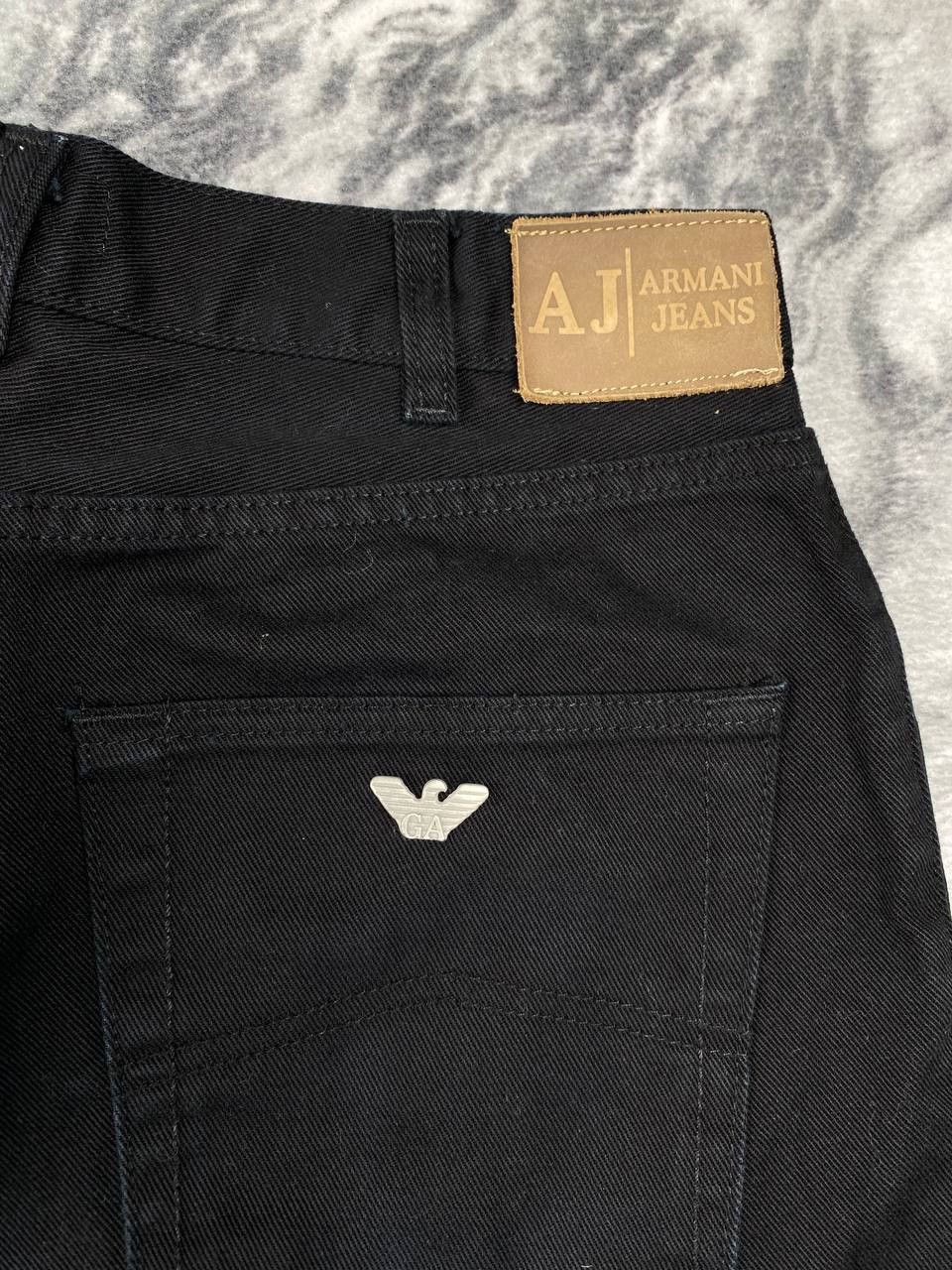 Armani Vintage Armani Jeans Denim Jeans Big Logo Men Size 34 Black Size US 34 / EU 50 - 4 Thumbnail