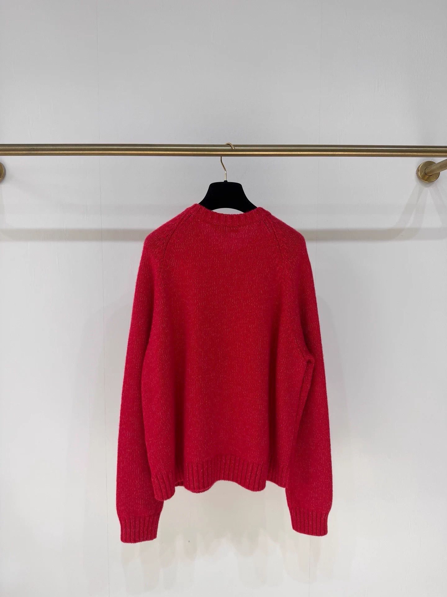 Loro Piana Loro Piana Red Parksville Crewneck Cashmere Sweater 44 Size US S / EU 44-46 / 1 - 5 Thumbnail