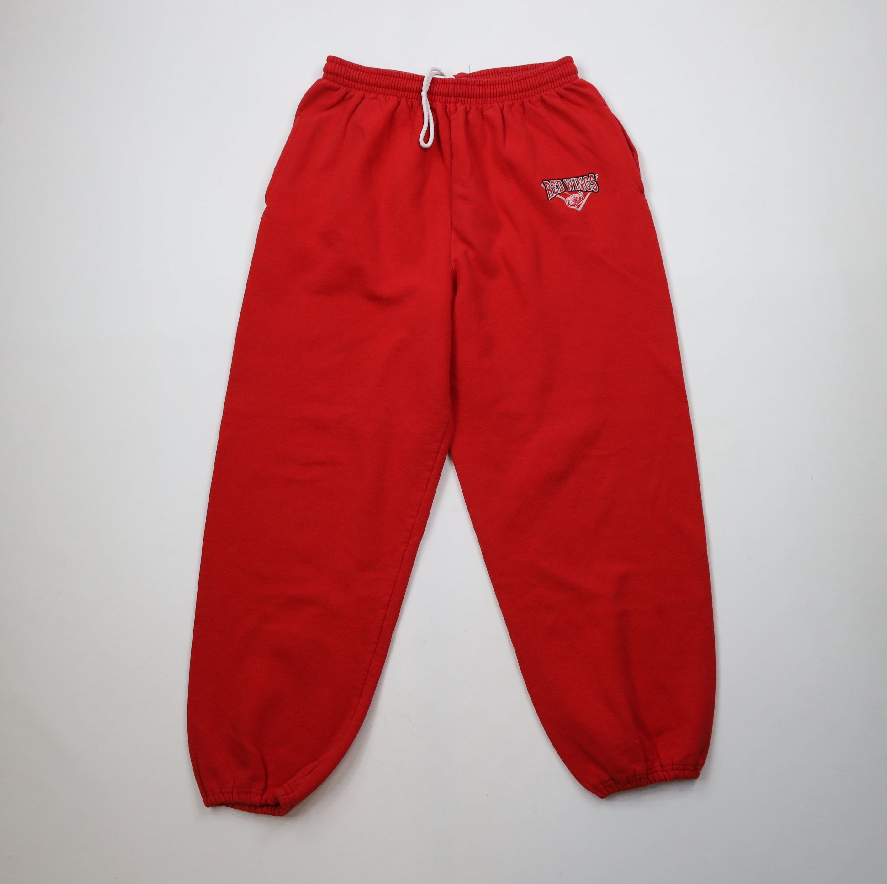 Vintage Vintage 90s Detroit Red Wings Hockey Sweatpants Joggers Red Size US 36 / EU 52 - 1 Thumbnail