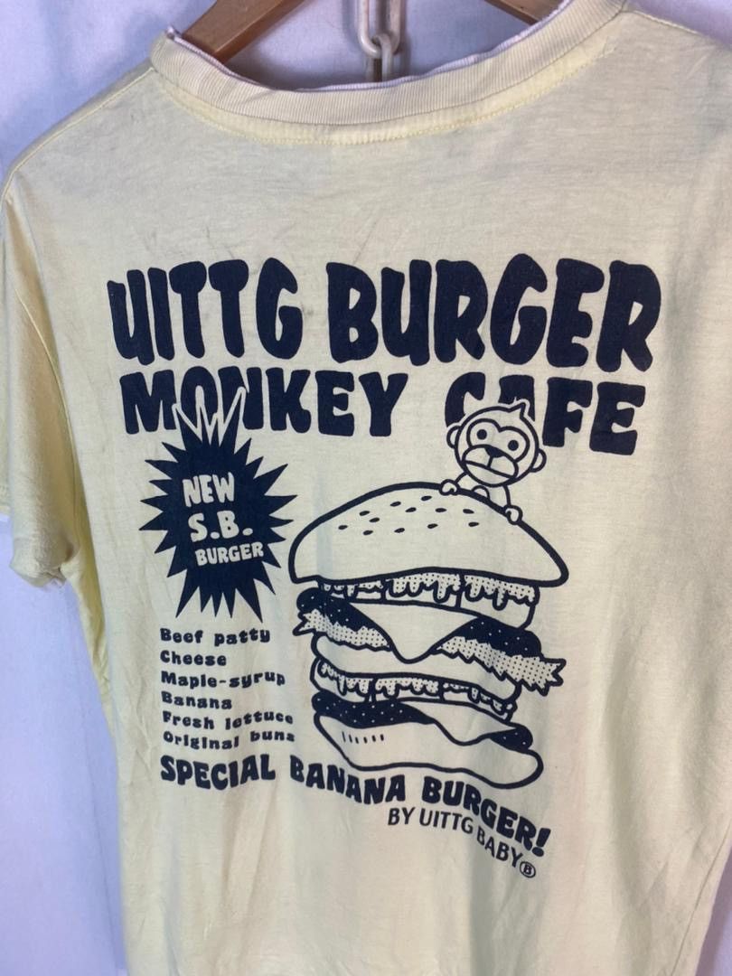 Japanese Brand Uittg baby cafe burger printed tshirt Size US M / EU 48-50 / 2 - 9 Thumbnail