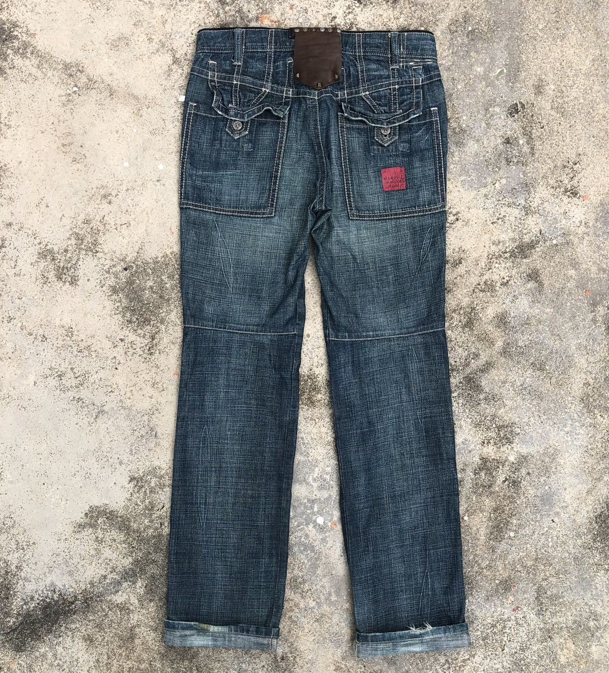 Marithe + Francois Girbaud MARITHE FRANCOIS GIRBAUD Straight Cut Denim Jeans Size US 32 / EU 48 - 6 Thumbnail
