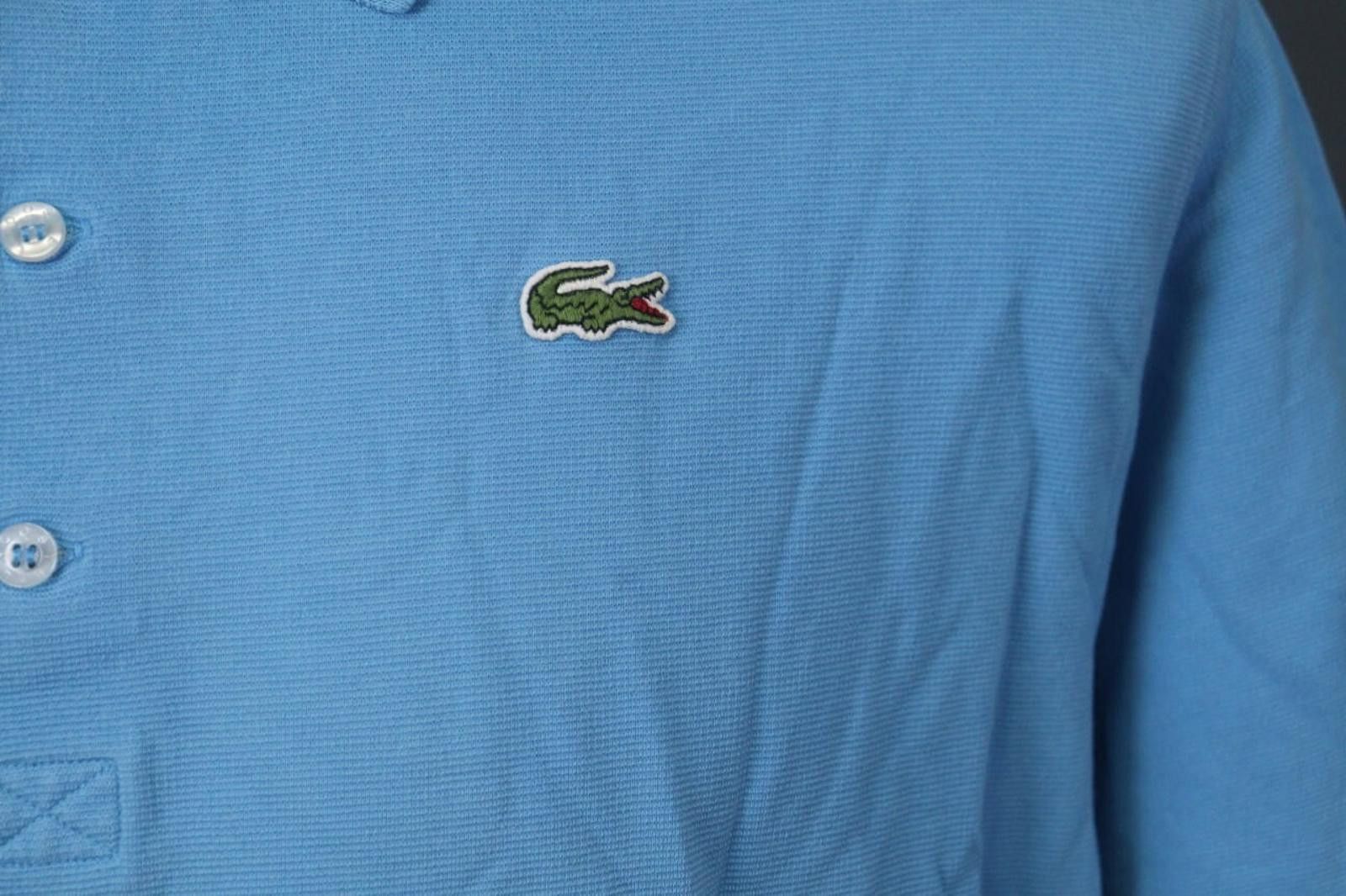 Lacoste Lacoste Blue 100% Cotton Button Front Polo Shirt Size 8 Size US M / EU 48-50 / 2 - 4 Thumbnail