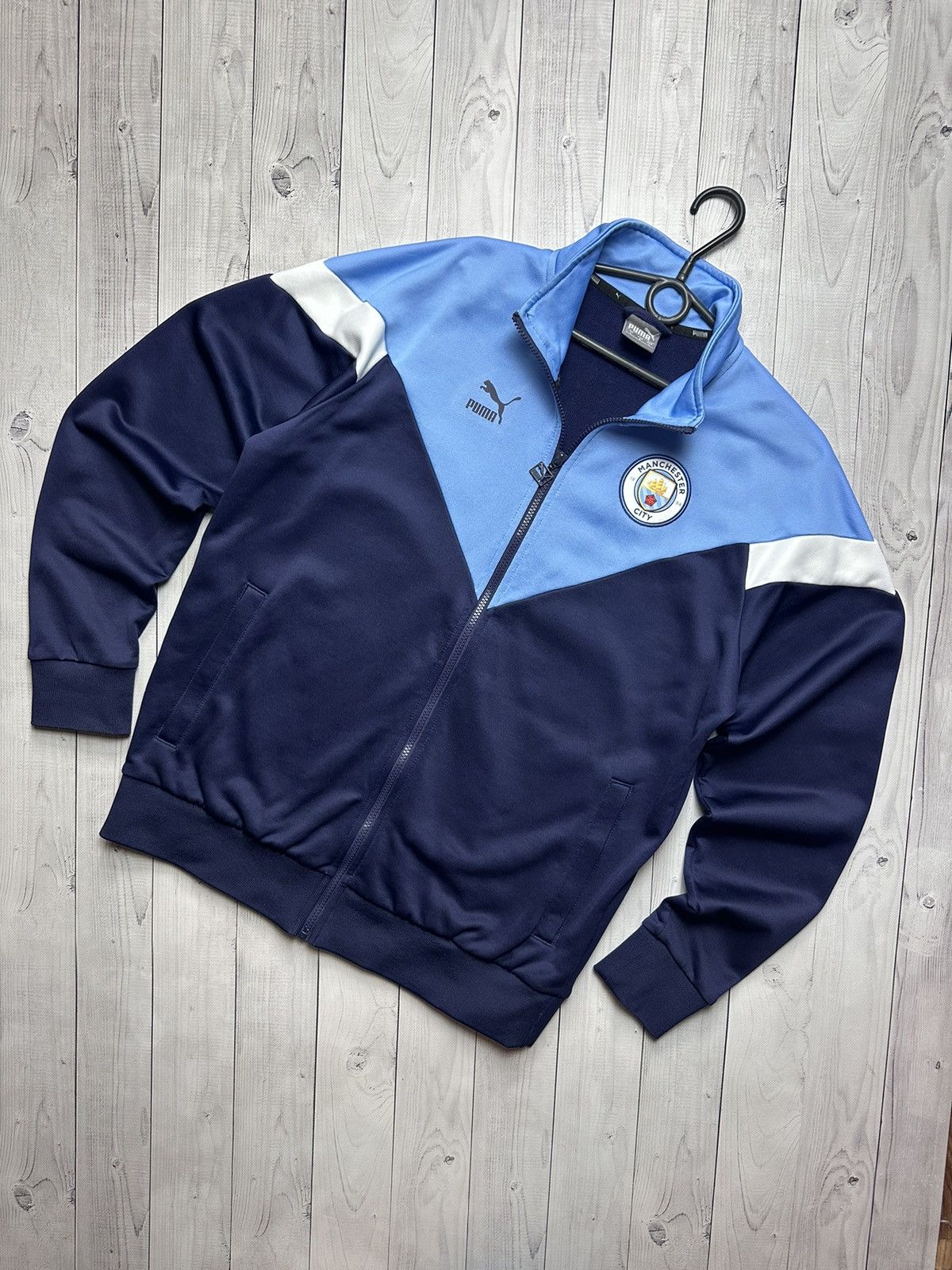 Puma × Vintage Vintage puma Manchester City soccer track jacket size L Size US L / EU 52-54 / 3 - 1 Thumbnail