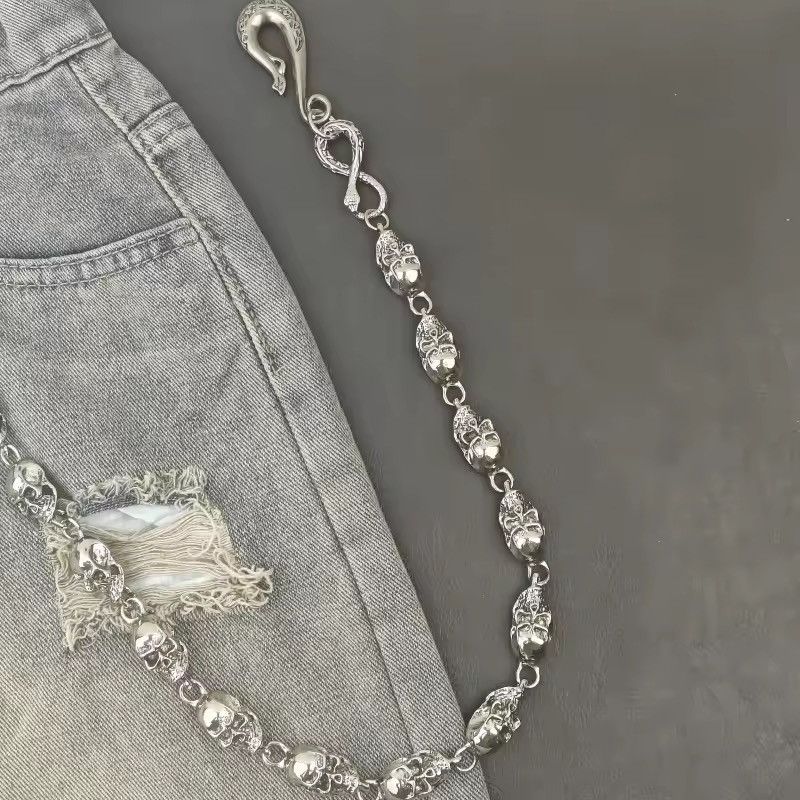 Jewelry Skull Wallet Chain, Y2K Size ONE SIZE - 2 Thumbnail
