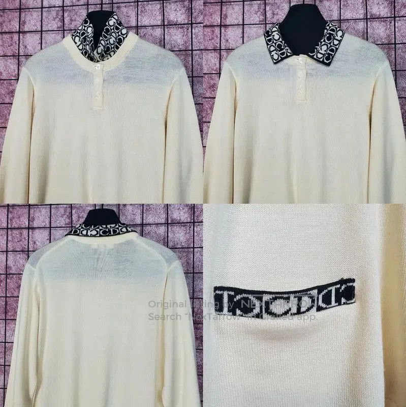 Dior Dior Beige Wool Long Sleeve Sweater . Size L / US 10 / IT 46 - 4 Thumbnail