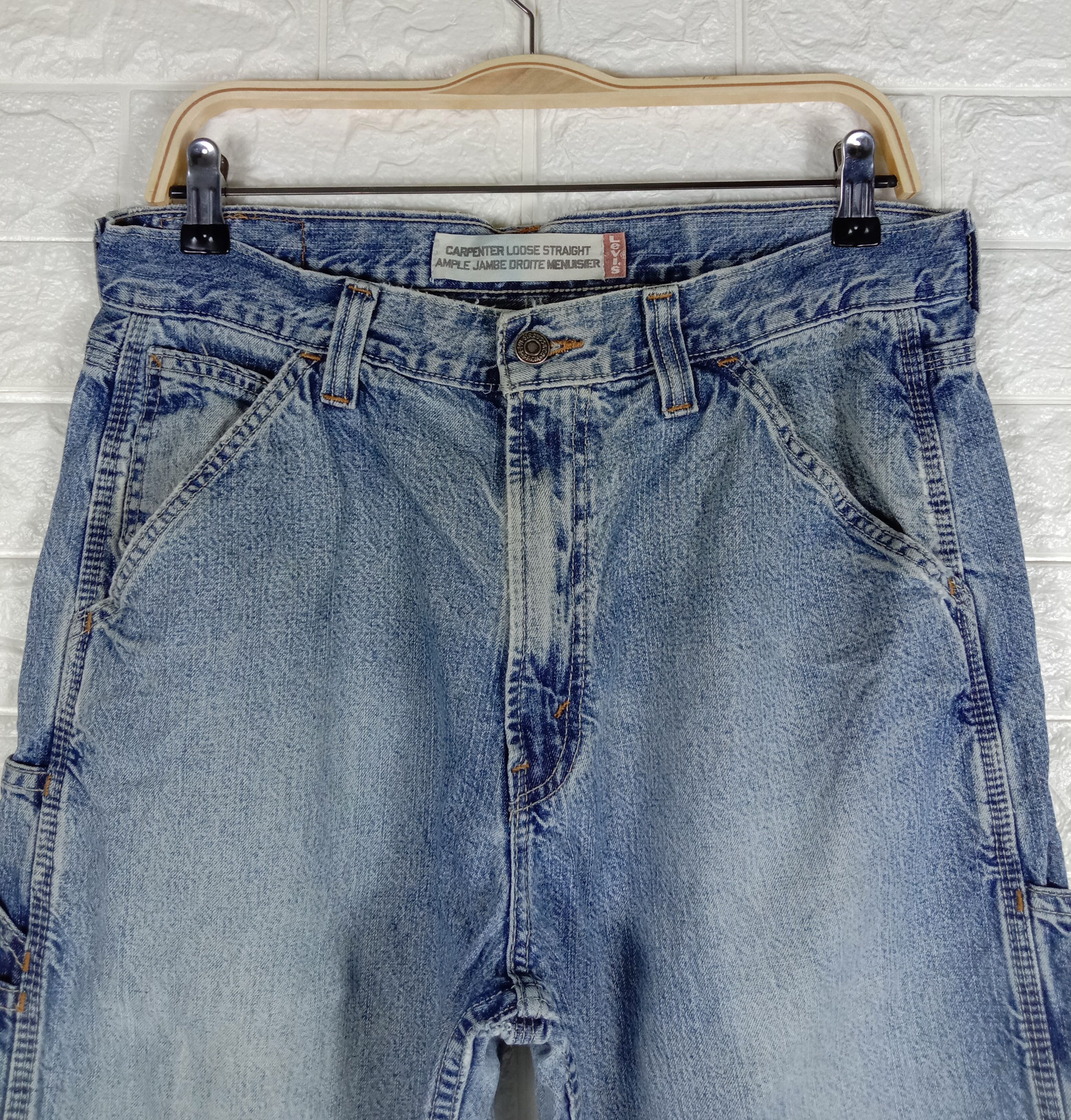 Levi's Vintage Levi's Carpenter Earth Tone Loose Straight Jeans Size US 32 / EU 48 - 2 Thumbnail