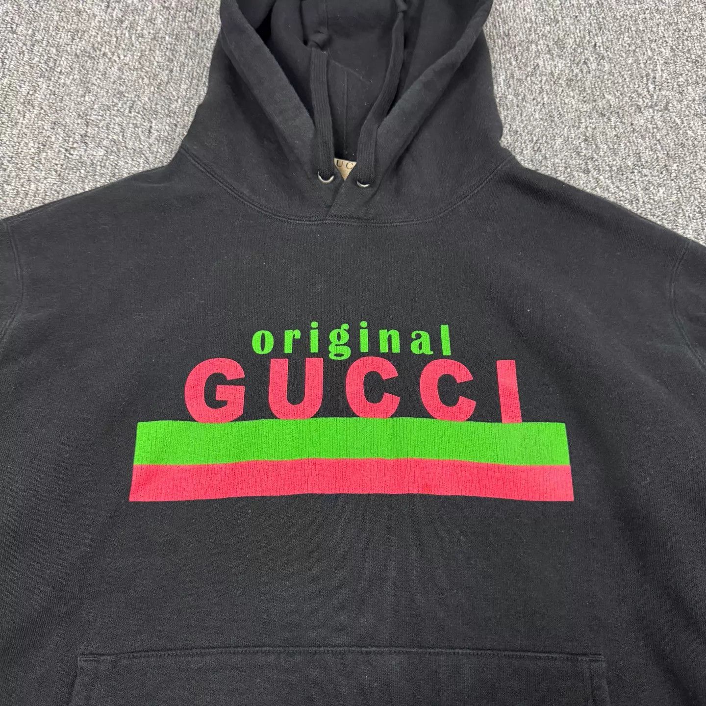 Gucci Gucci Red/Green Stripe Logo Hoodie L 99 New Size L / US 10 / IT 46 - 5 Thumbnail