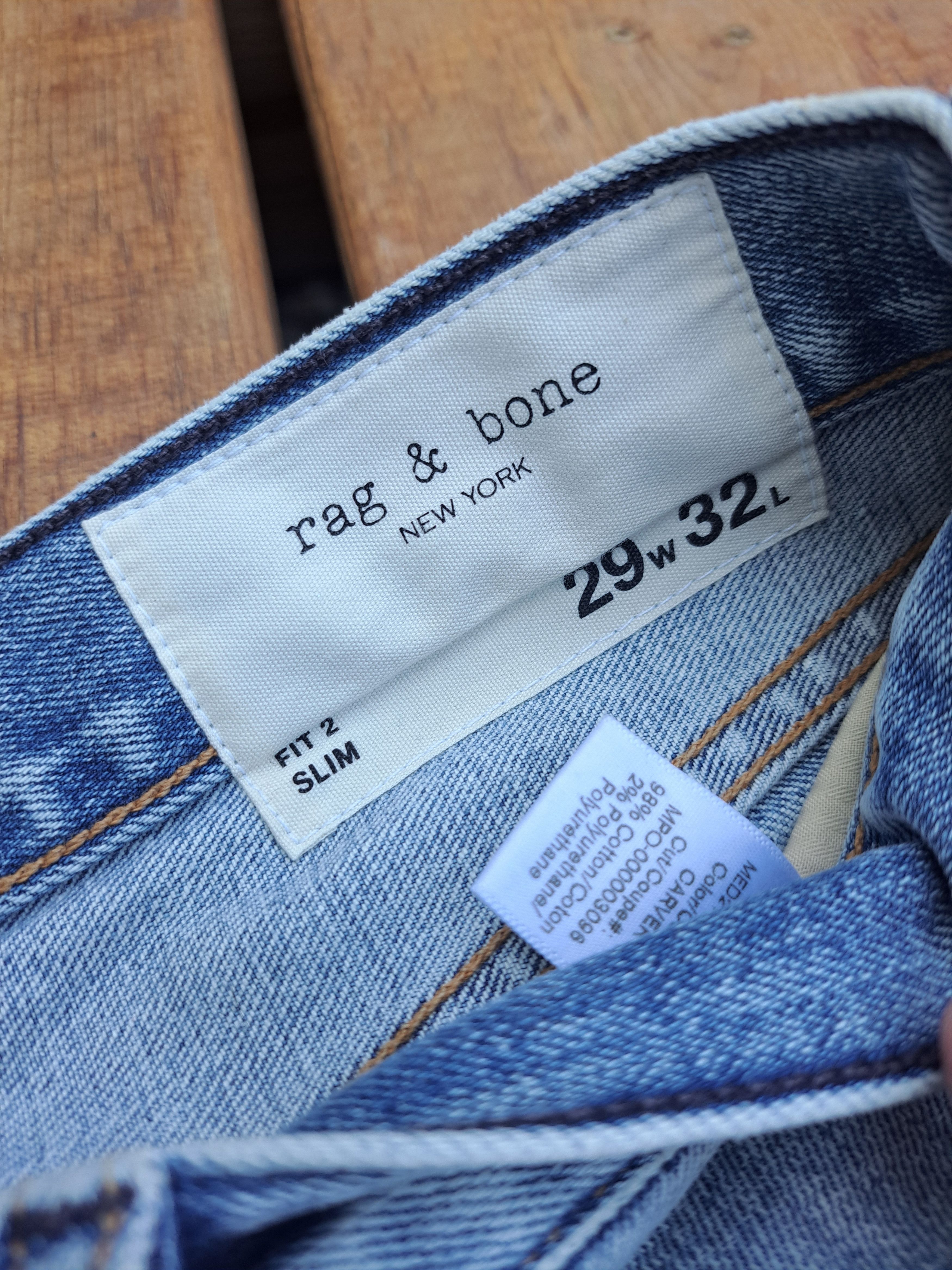 Rag & Bone Light Wash Fit 2 Size US 29 - 4 Thumbnail