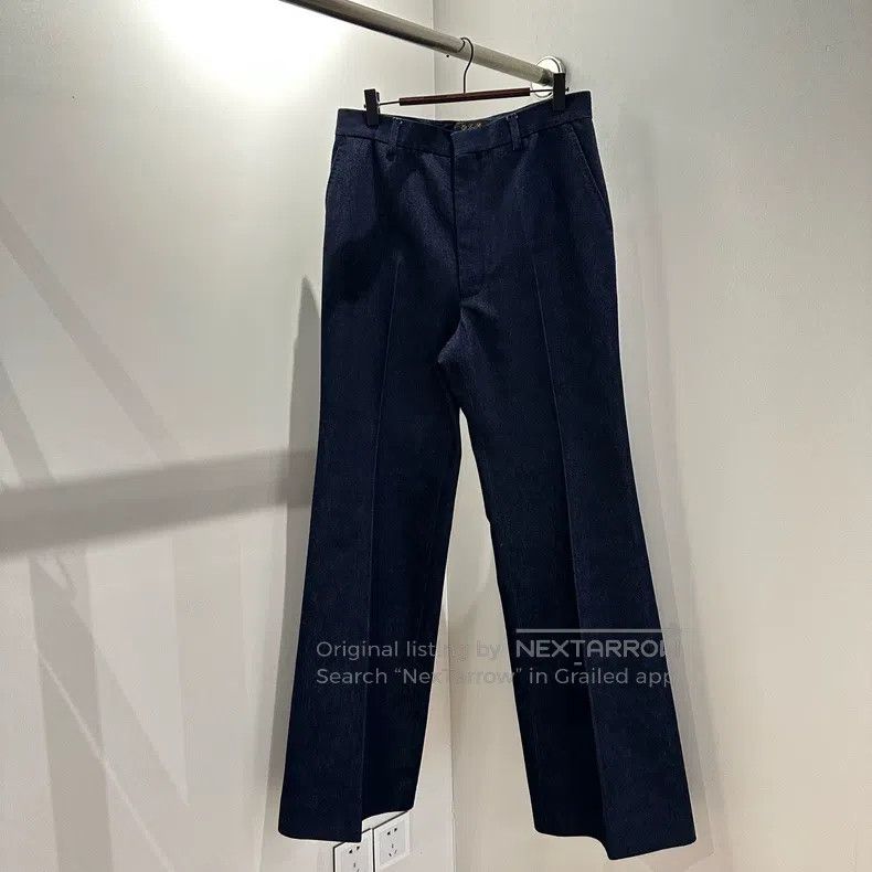 Loro Piana Loro Piana Solid color wide-leg denim trousers Size 28" / US 6 / IT 42 - 1 Thumbnail