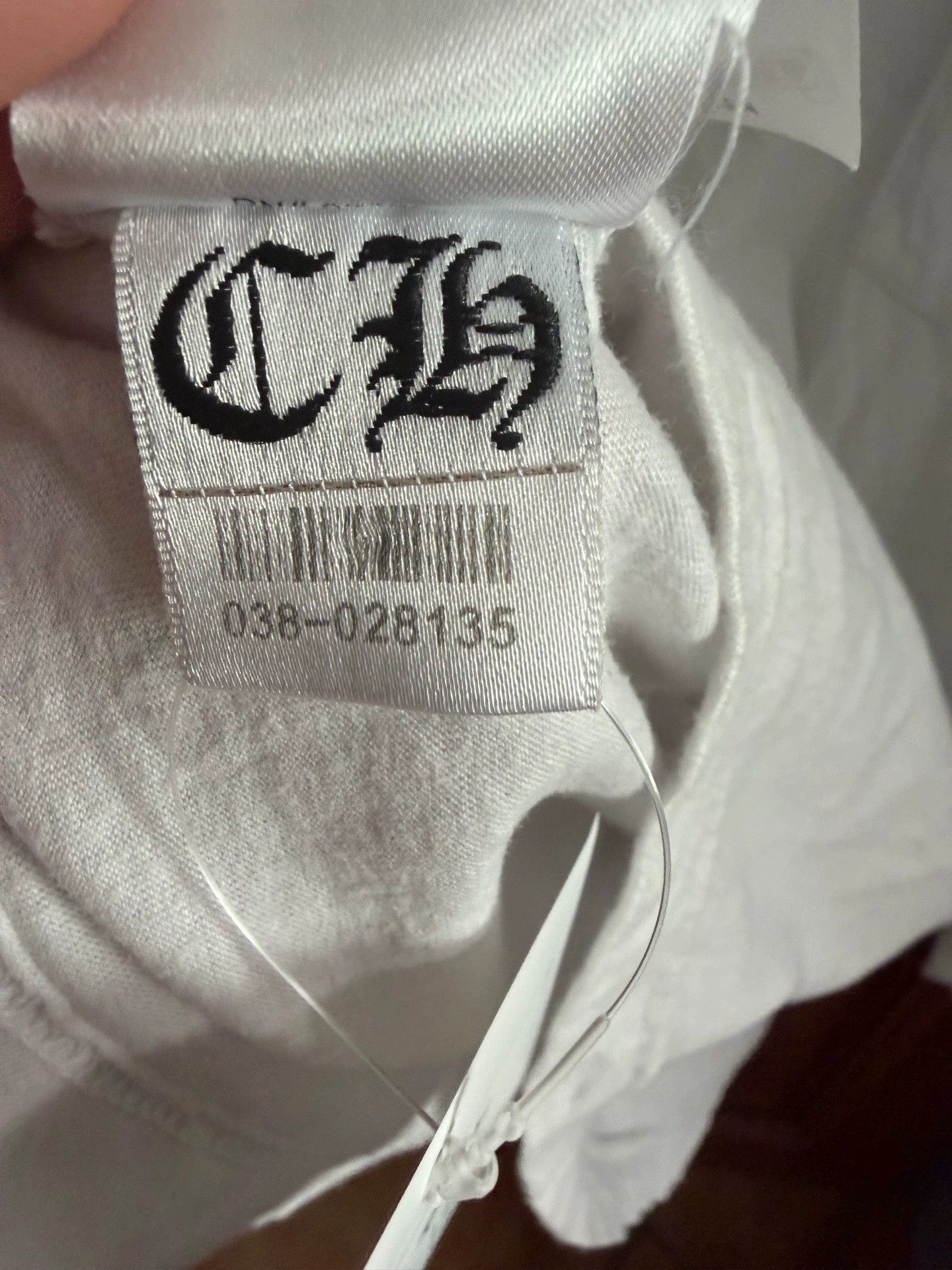 Chrome Hearts Chrome Hearts White Long-Sleeve Sleeve with Logo on Collar Size US L / EU 52-54 / 3 - 4 Thumbnail