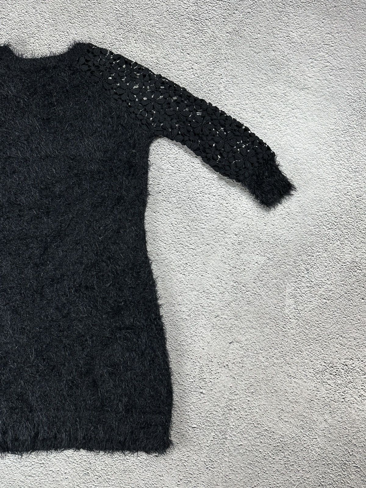 Just Cavalli Just Cavalli Black Fuzzy Knit Mini Dress Size S Size S / US 4 / IT 40 - 8 Thumbnail