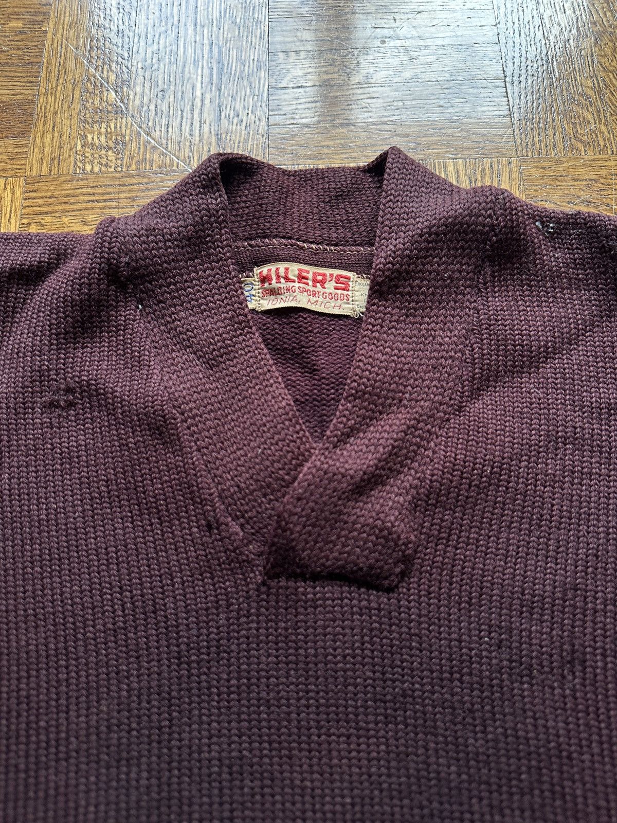 Other Vintage 40s Spalding Sportgoods Varsity Knit Sweater Size US M / EU 48-50 / 2 - 2 Thumbnail