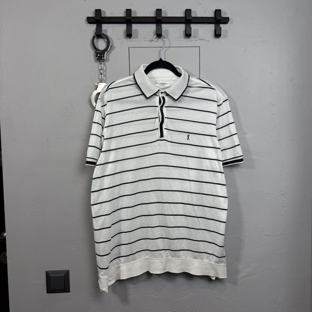 Yves Saint Laurent Vintage Yves Saint Lauren Polo Shirt Size US L / EU 52-54 / 3 - 1 Thumbnail
