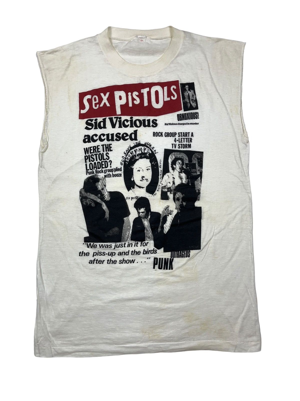 Band Tees × Seditionaries × Vintage Vintage 80s Sid Vicious