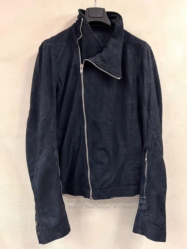 Rick Owens RICK OWENS Diagonal Zipper Leather Jacket Coat Size US M / EU 48-50 / 2 - 2 Thumbnail