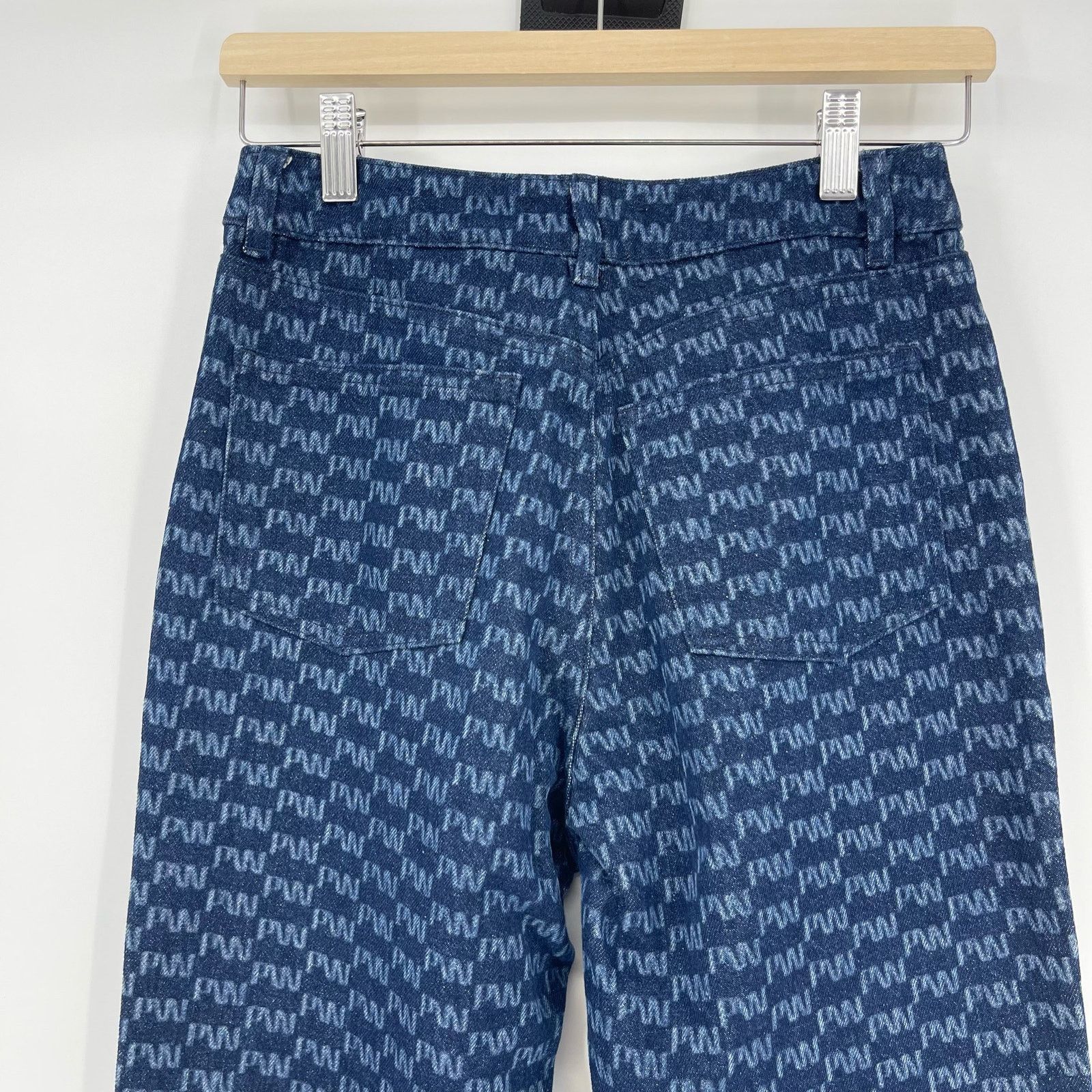 Paloma Wool Paloma Wool | Keira PW All Over Logo Printed Straight Jeans Size 27" / US 4 / IT 40 - 11 Thumbnail