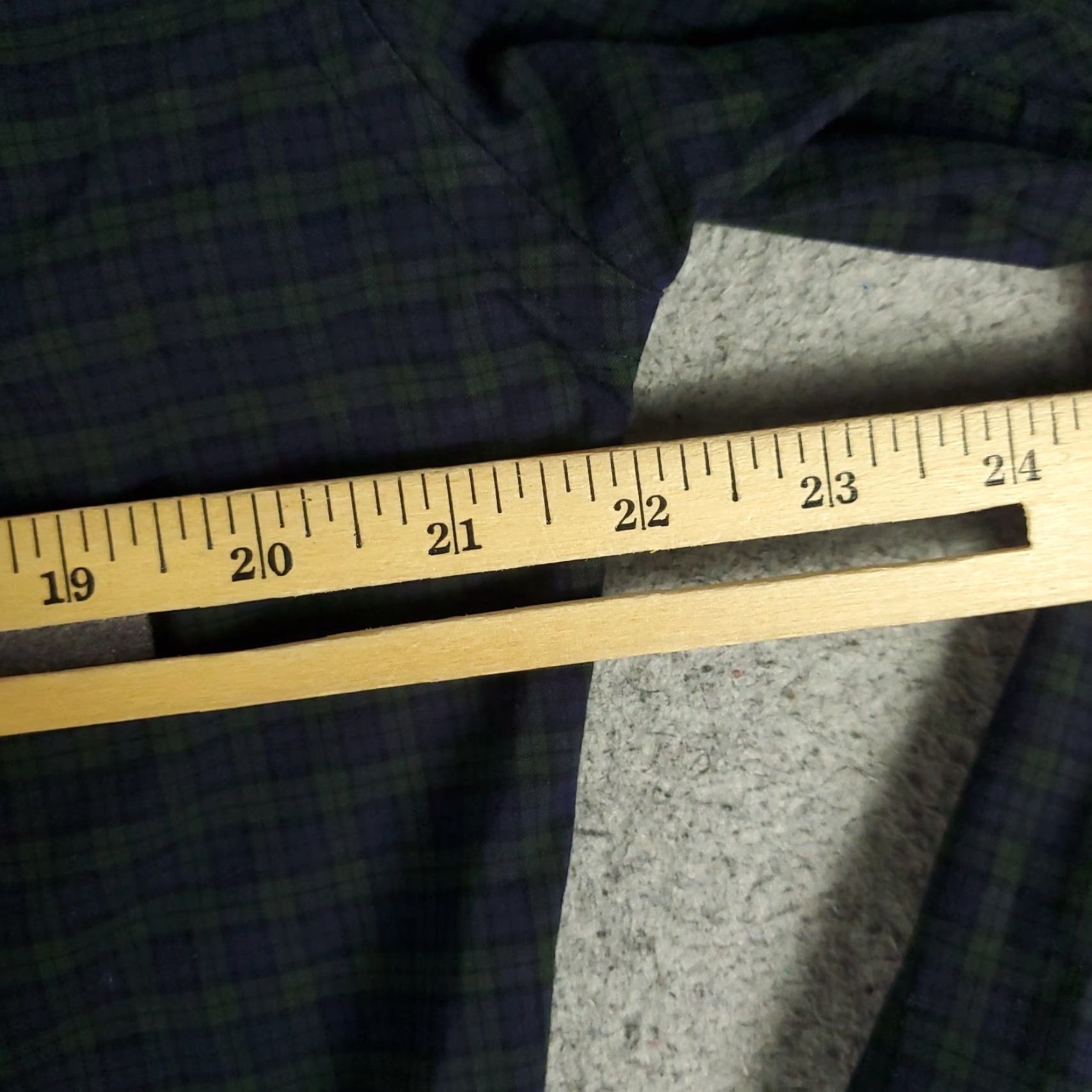 Ralph Lauren VINTAGE Ralph Lauren Dress Shirt Mens 15.5 Long Sleeve Cotton Plaid Green Purple Business Casual Formal Size 40R - 5 Thumbnail