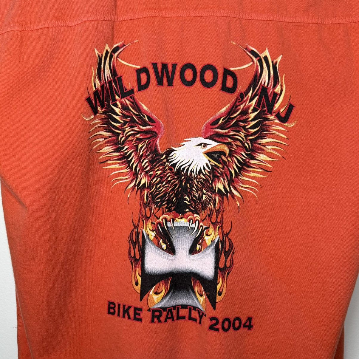 Harley Davidson Biker Design Wildwood NJ Bike Rally 2004 Distressed Vest Size US M / EU 48-50 / 2 - 3 Thumbnail