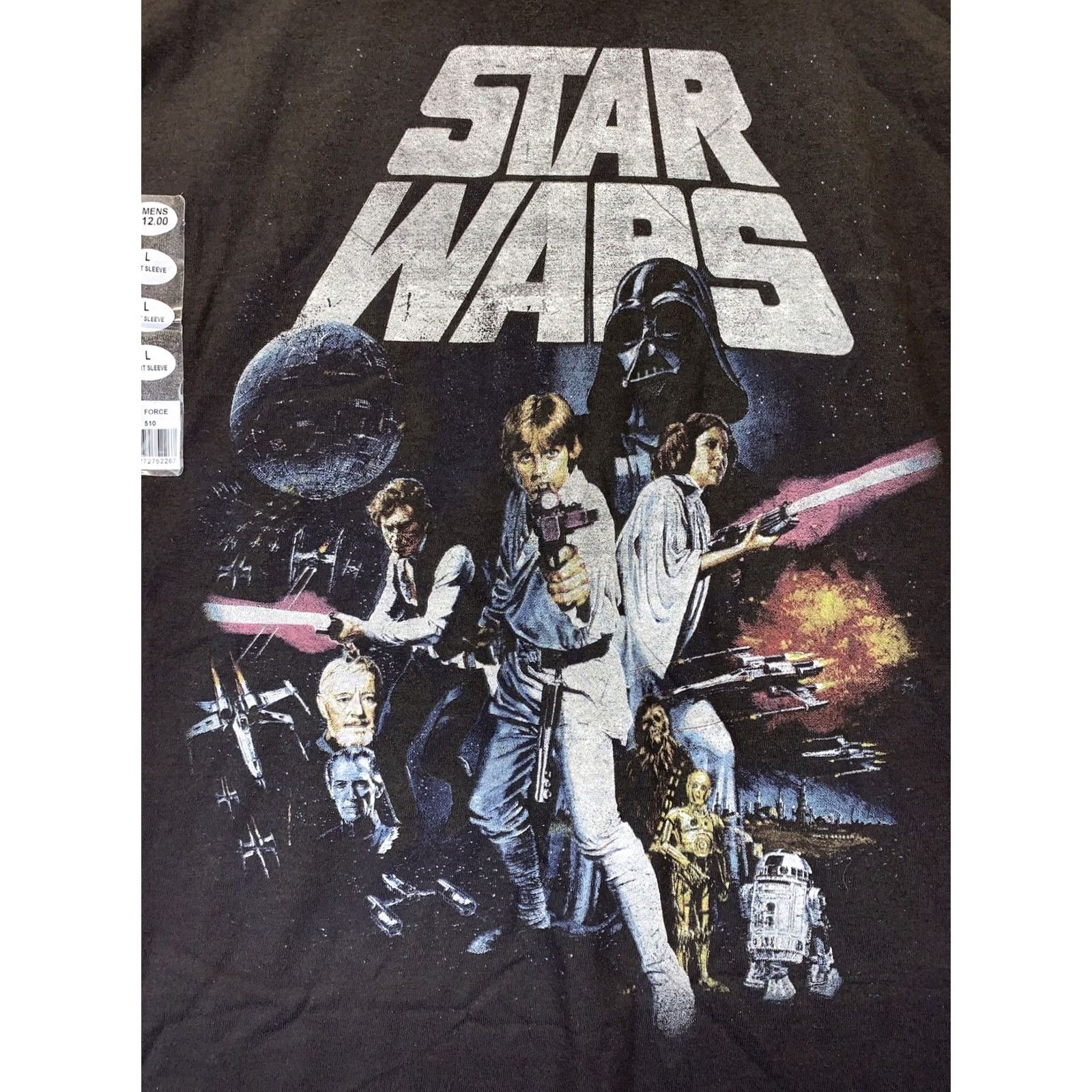 Star Wars Star Wars T-Shirt Mens Large Black Cotton Graphic Jedi NWOT-10043 Size US L / EU 52-54 / 3 - 2 Thumbnail