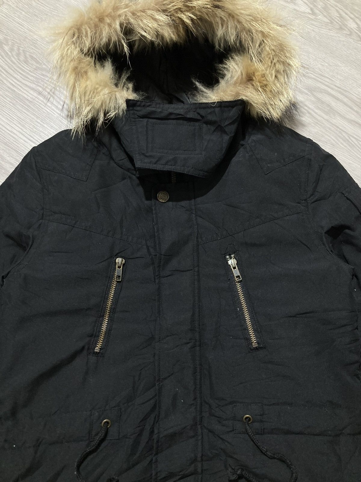 If Six Was Nine 2000s Banana Seven Down Fur Jacket Goa Apocalypse Style Size US S / EU 44-46 / 1 - 5 Thumbnail