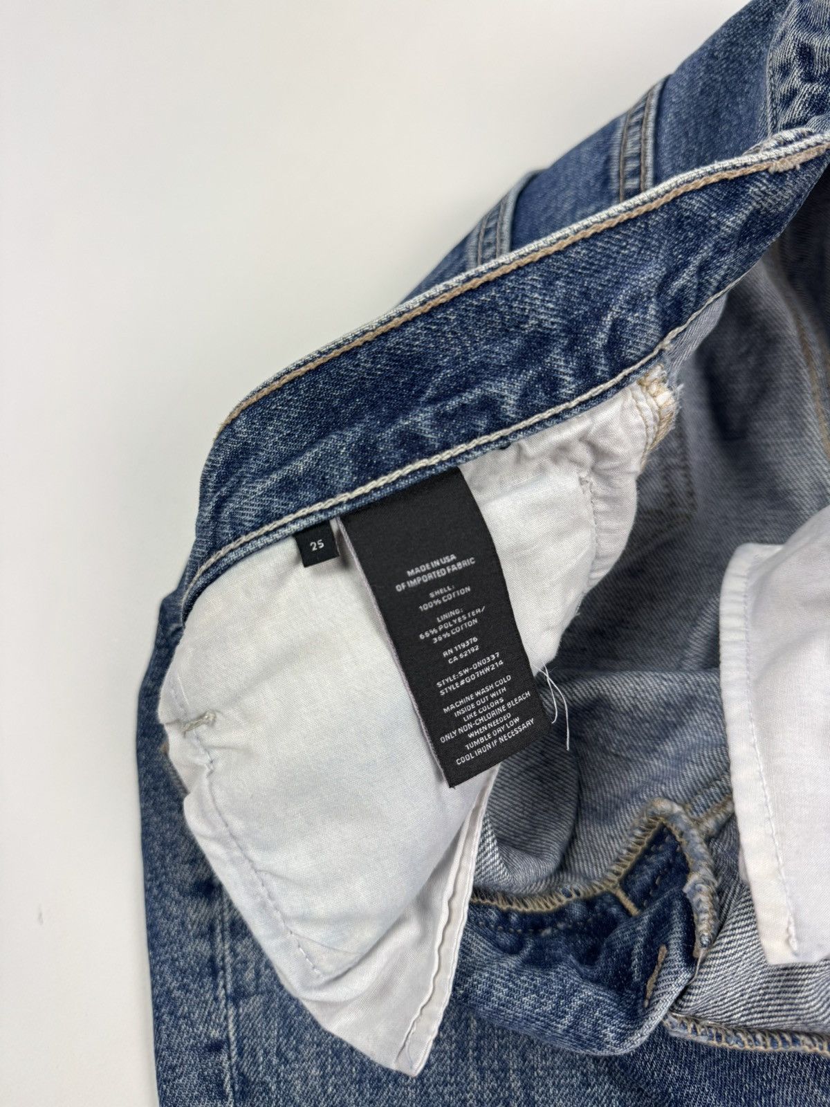 Helmut Lang Helmut Lang Boyfriend Washed Denim Women’s Jeans Size 25" / US 0 / IT 36 - 11 Thumbnail