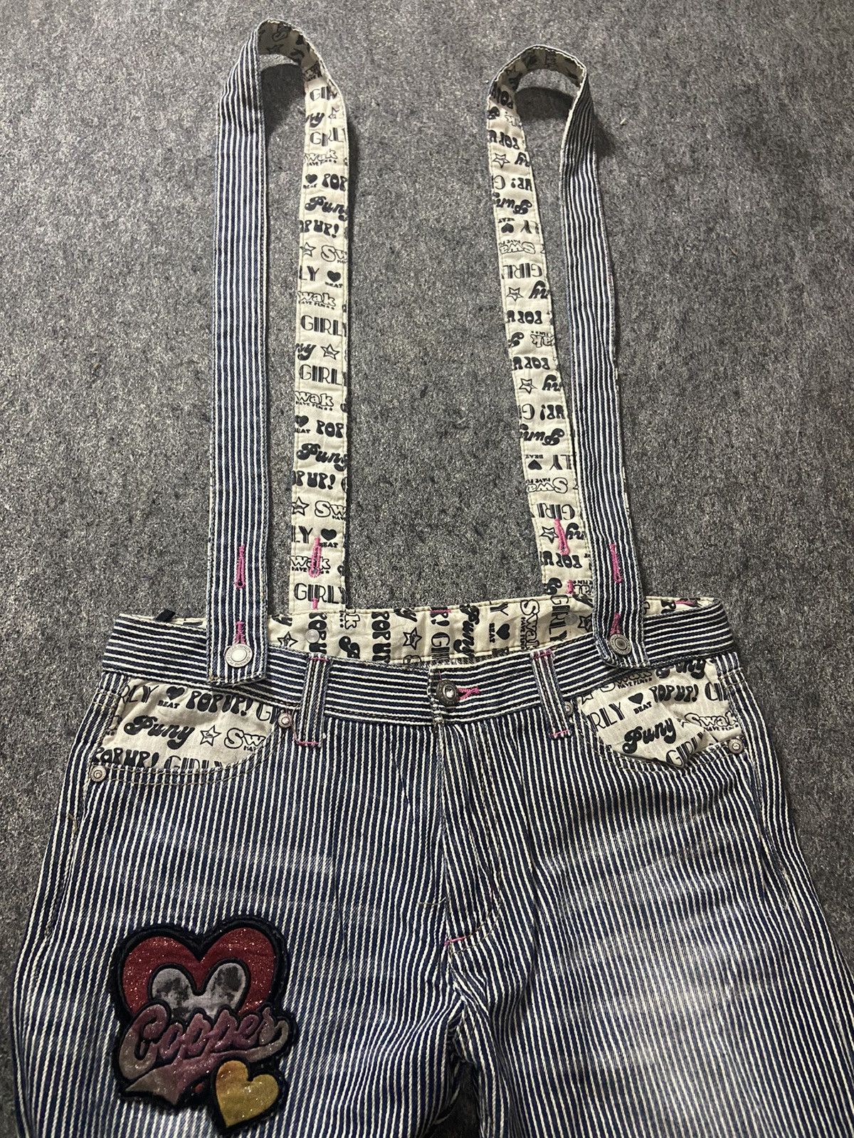 Hysteric Glamour × Le Grande Bleu (L.G.B.) VTG joust overall distressed pants Size US 31 - 7 Thumbnail